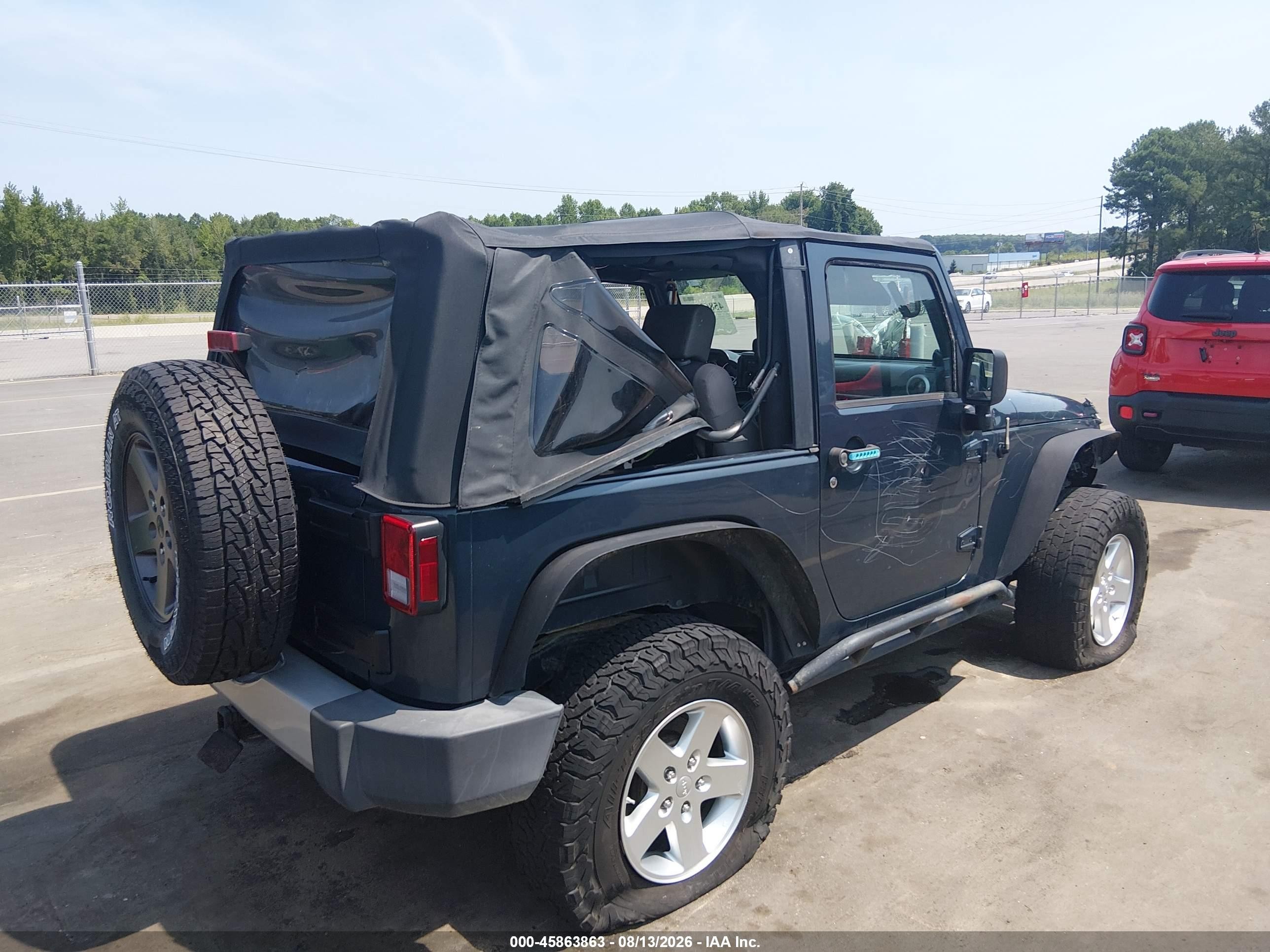 2008 Jeep Wrangler Sahara Blue vin: 1J4FA54198L538949