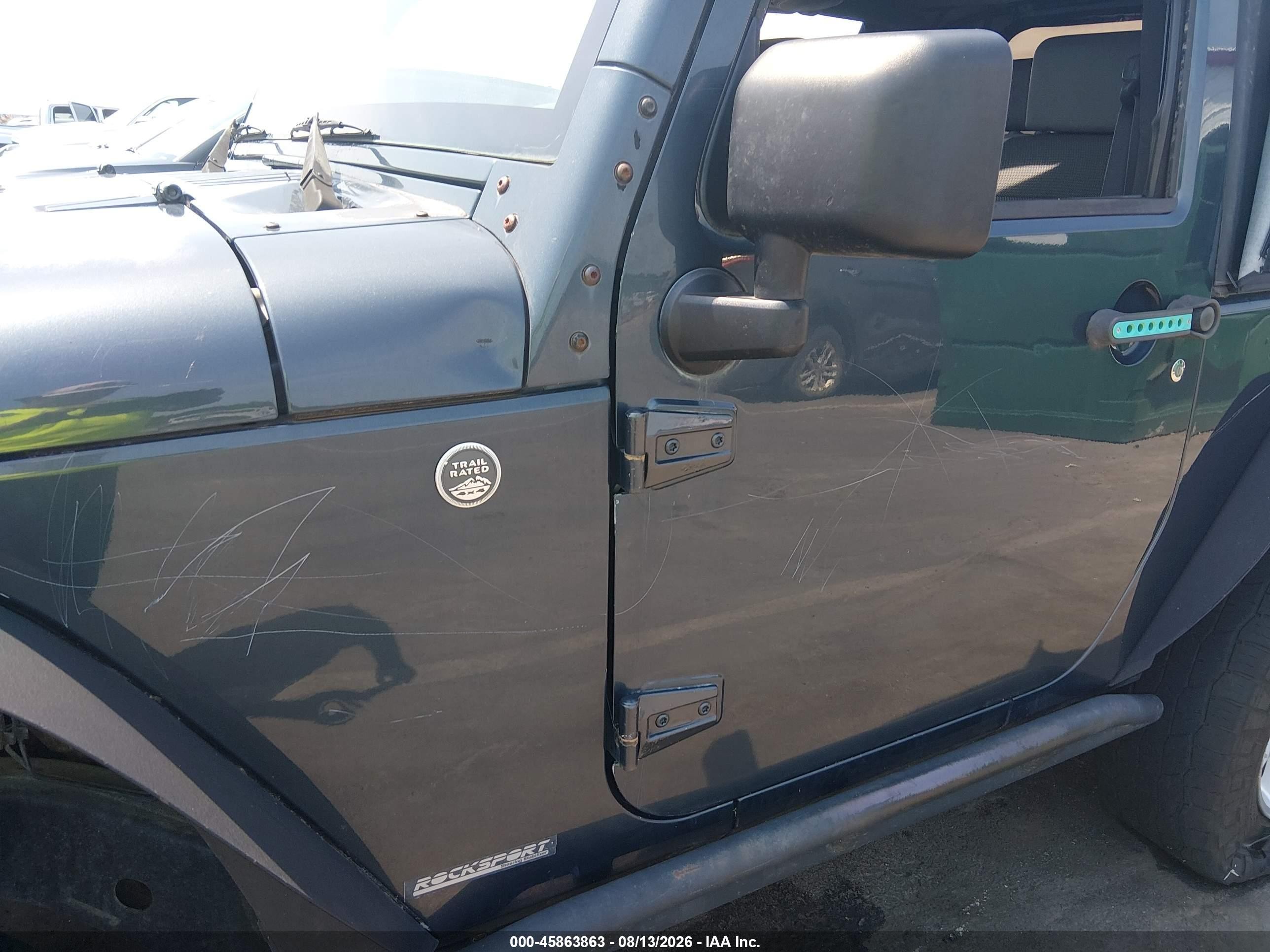 2008 Jeep Wrangler Sahara Blue vin: 1J4FA54198L538949