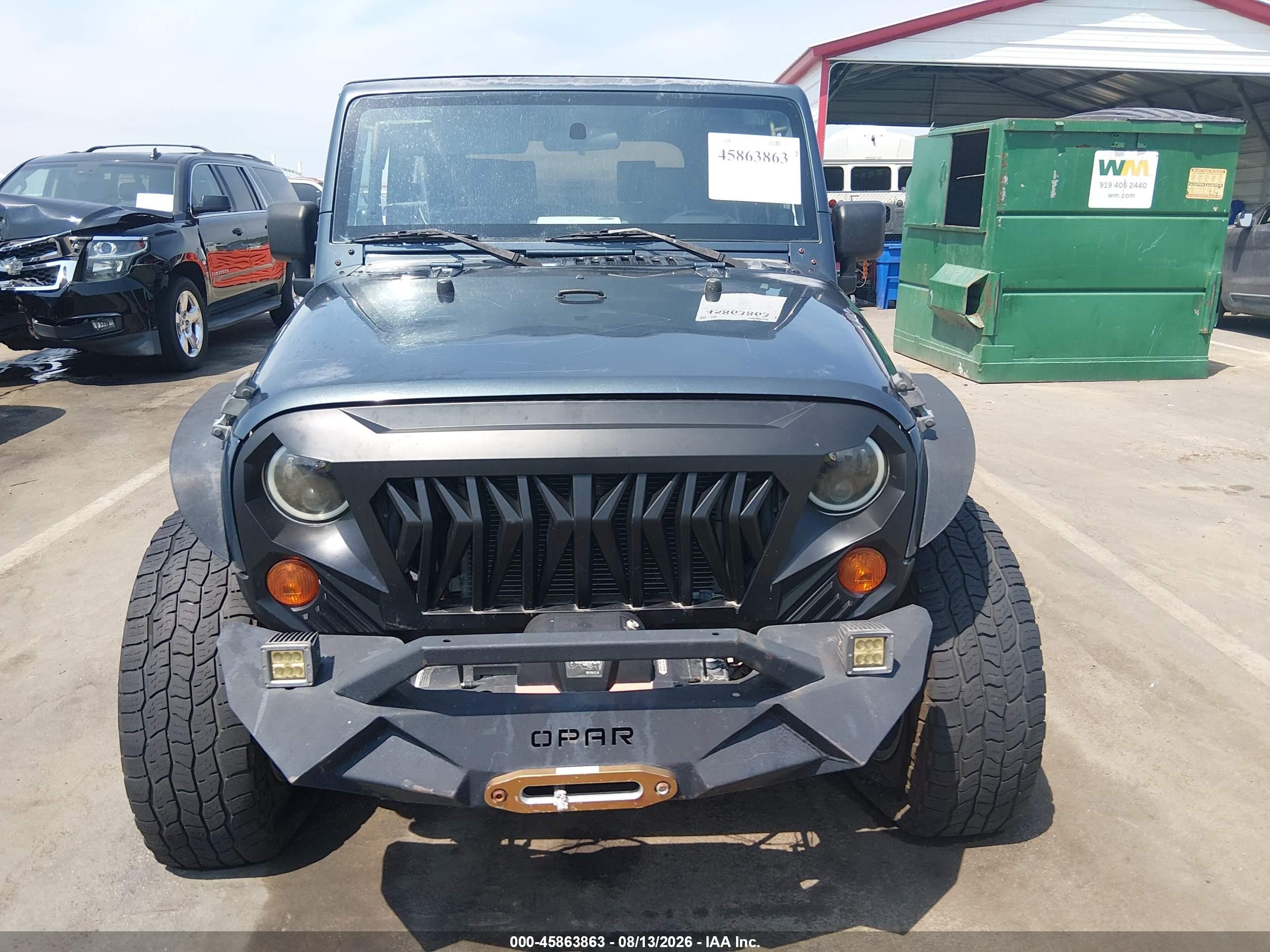 2008 Jeep Wrangler Sahara Blue vin: 1J4FA54198L538949