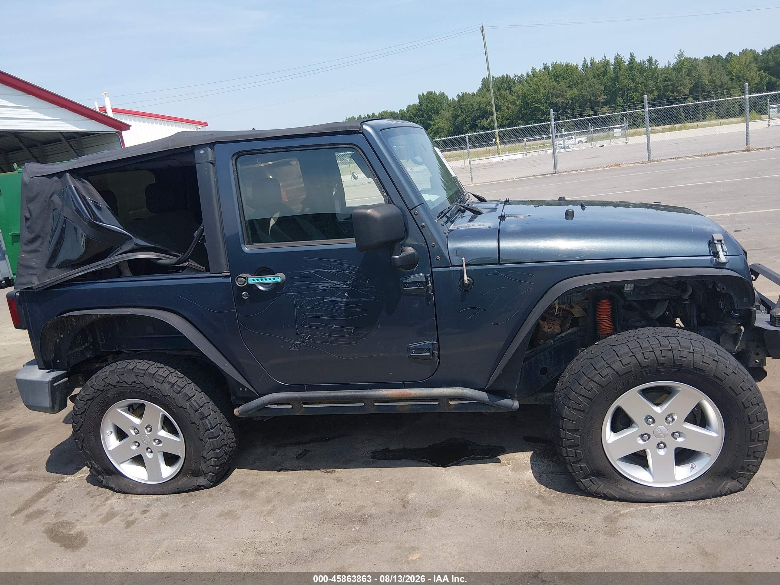 2008 Jeep Wrangler Sahara Blue vin: 1J4FA54198L538949