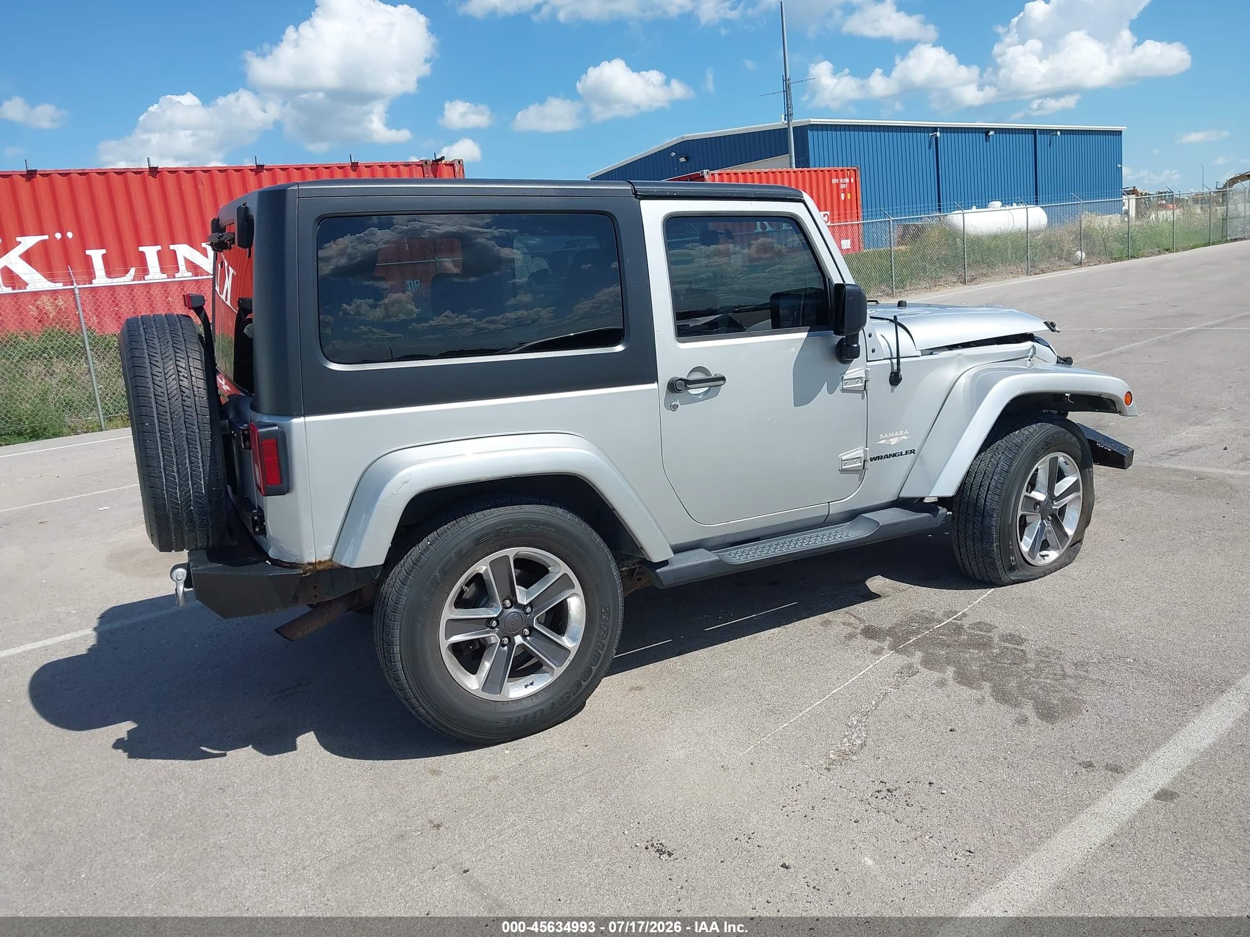 2007 Jeep Wrangler Sahara Серебряный vin: 1J4FA541X7L126182