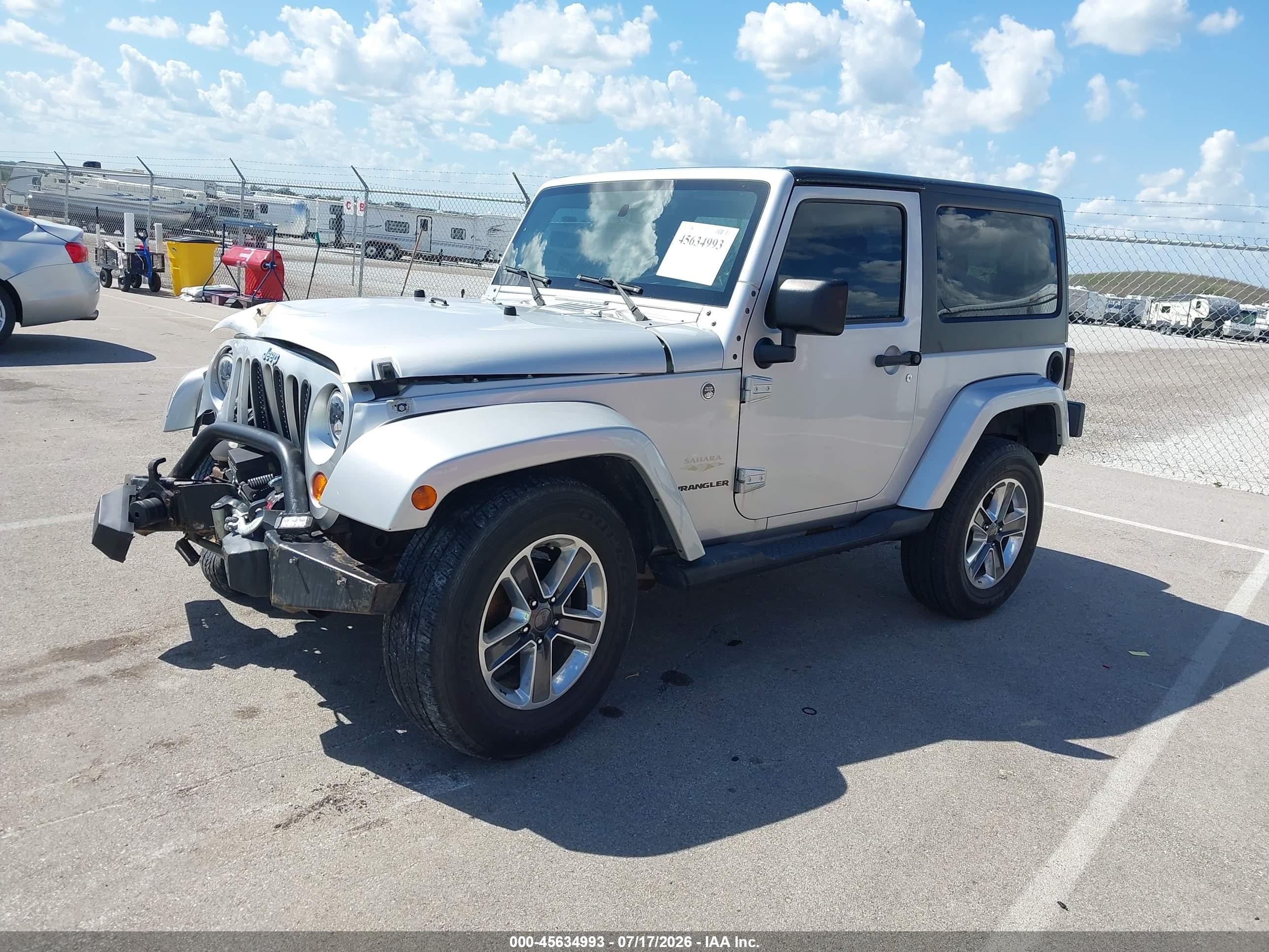 2007 Jeep Wrangler Sahara Серебряный vin: 1J4FA541X7L126182
