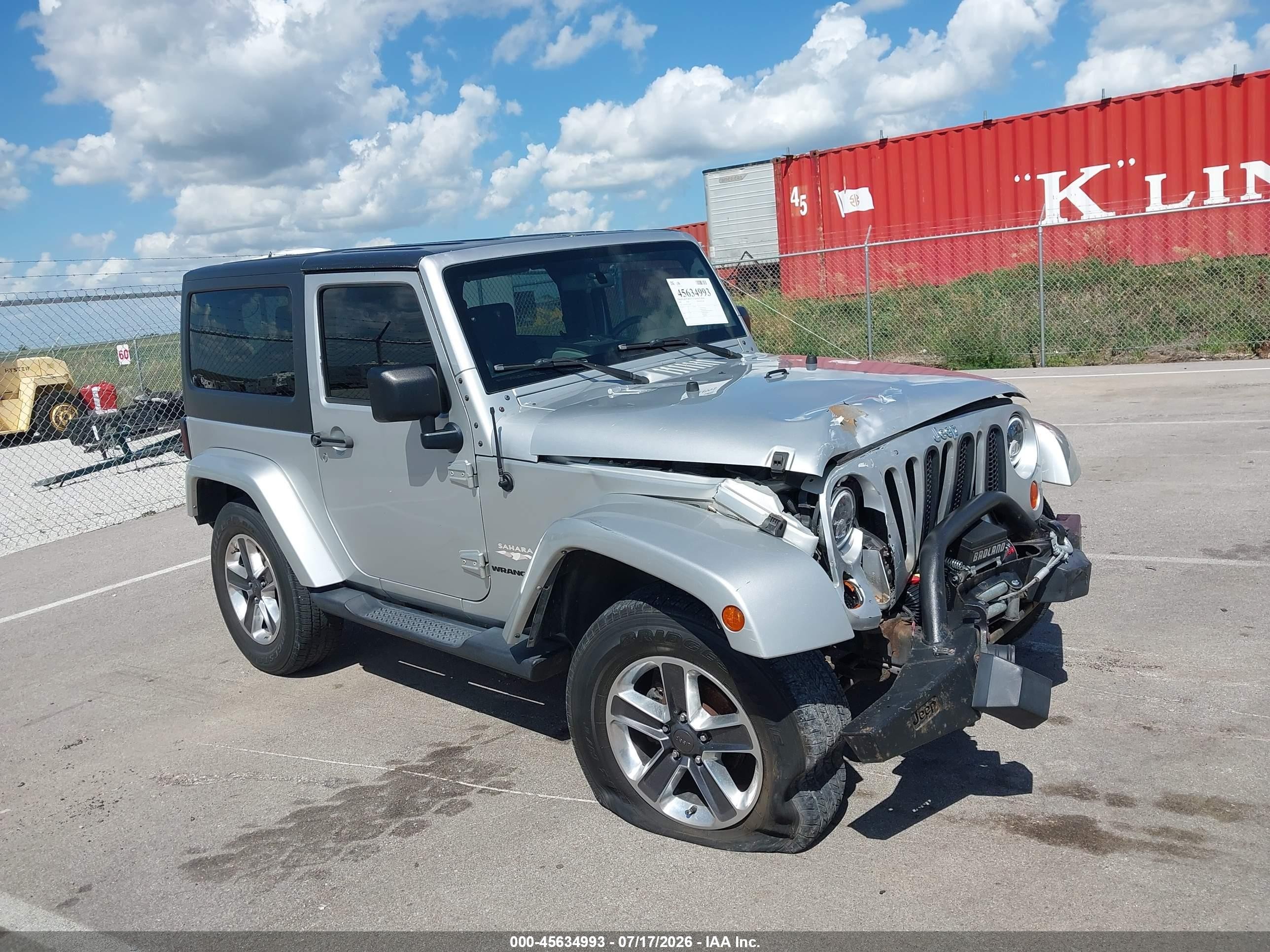 2007 Jeep Wrangler Sahara Серебряный vin: 1J4FA541X7L126182