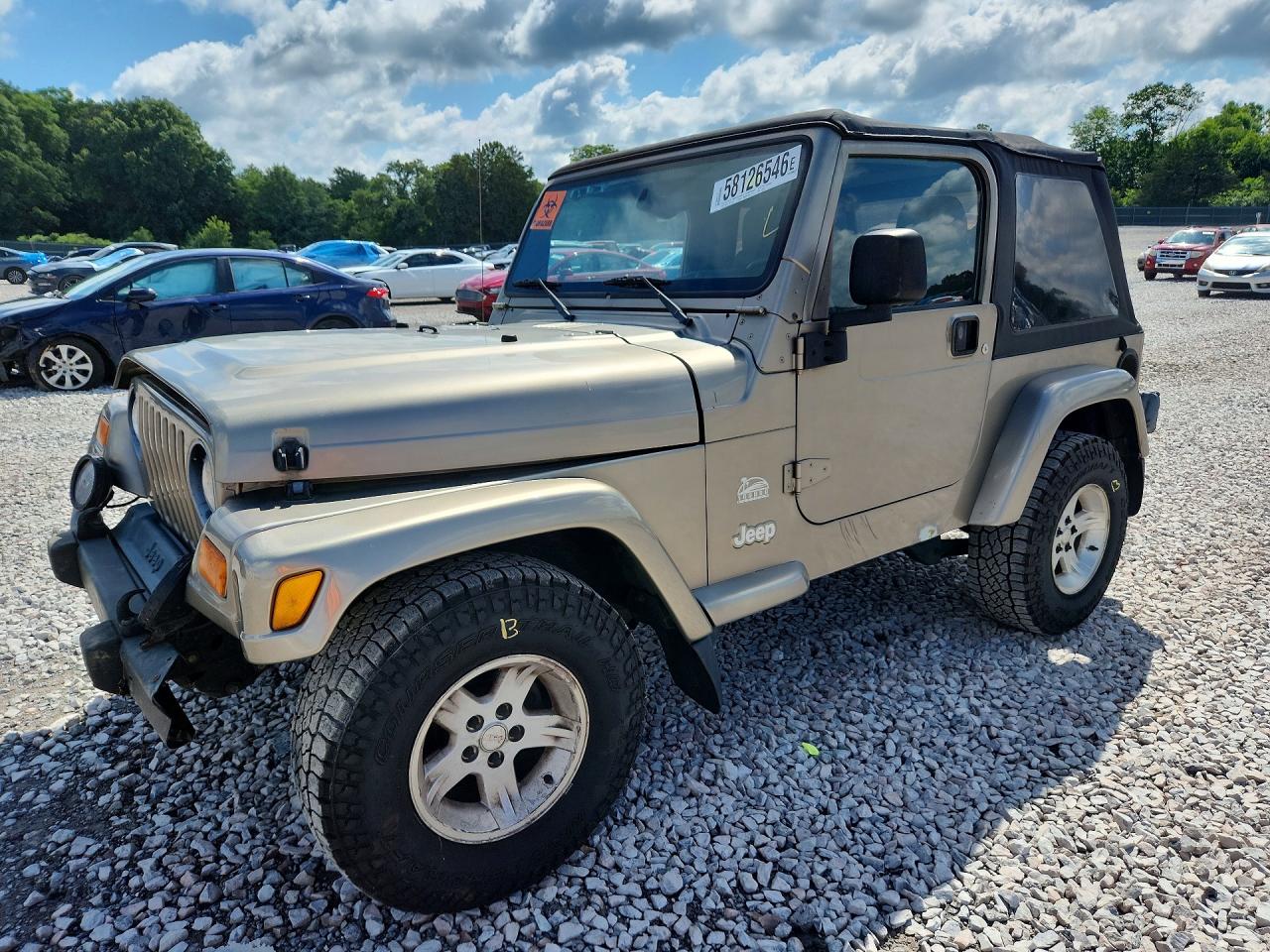 2004 Jeep Wrangler / Tj Sahara Tan vin: 1J4FA59S14P712680