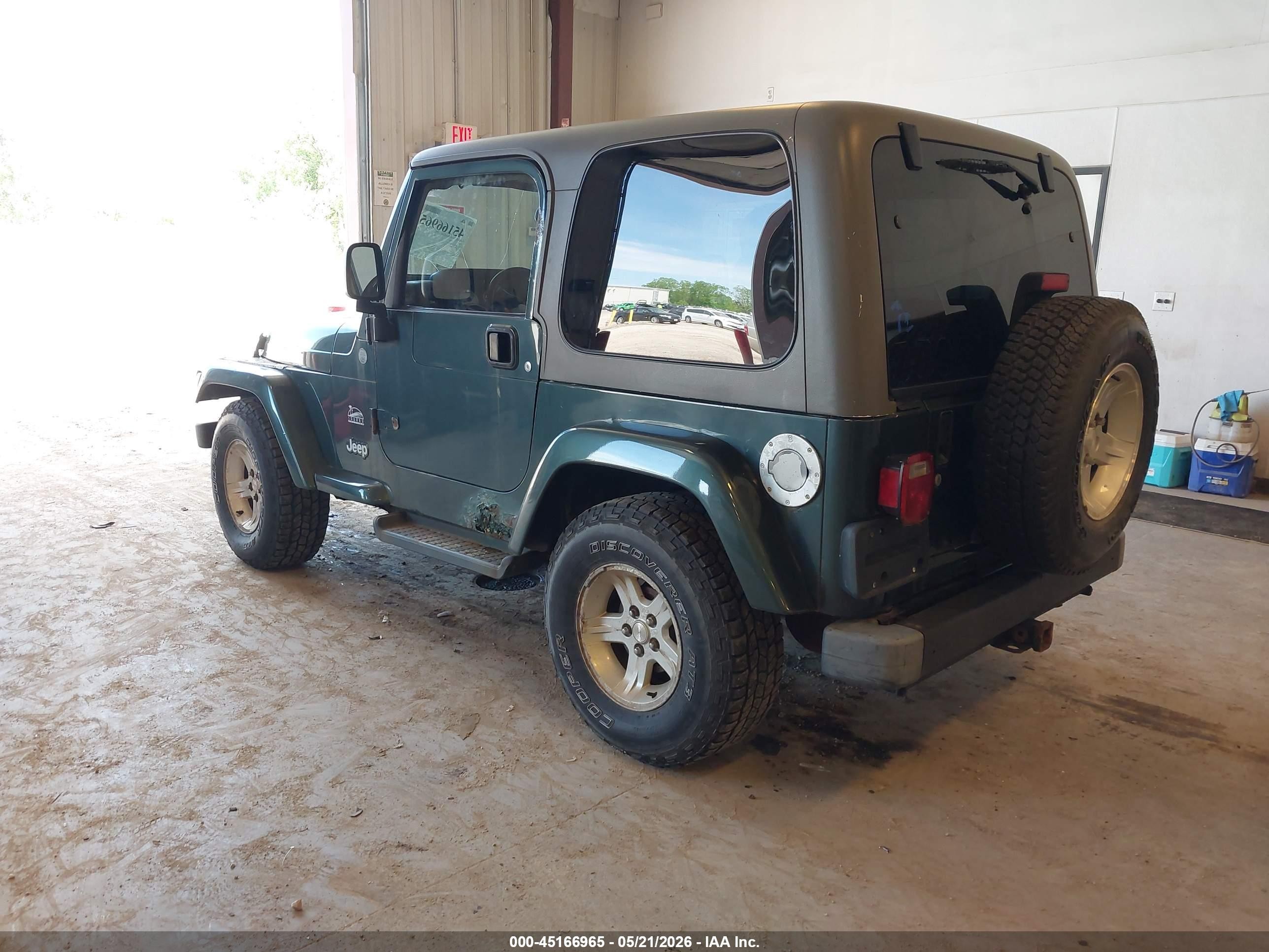 2004 Jeep Tj Sahara Зеленый vin: 1J4FA59S14P741841