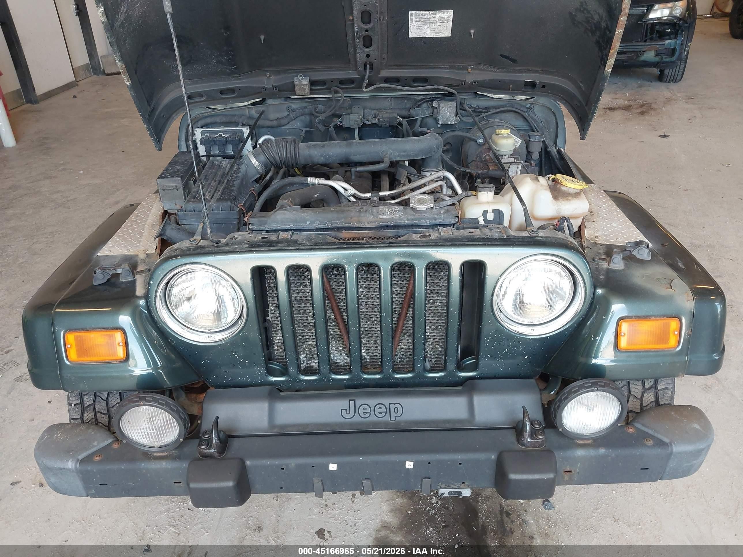 2004 Jeep Tj Sahara Зеленый vin: 1J4FA59S14P741841