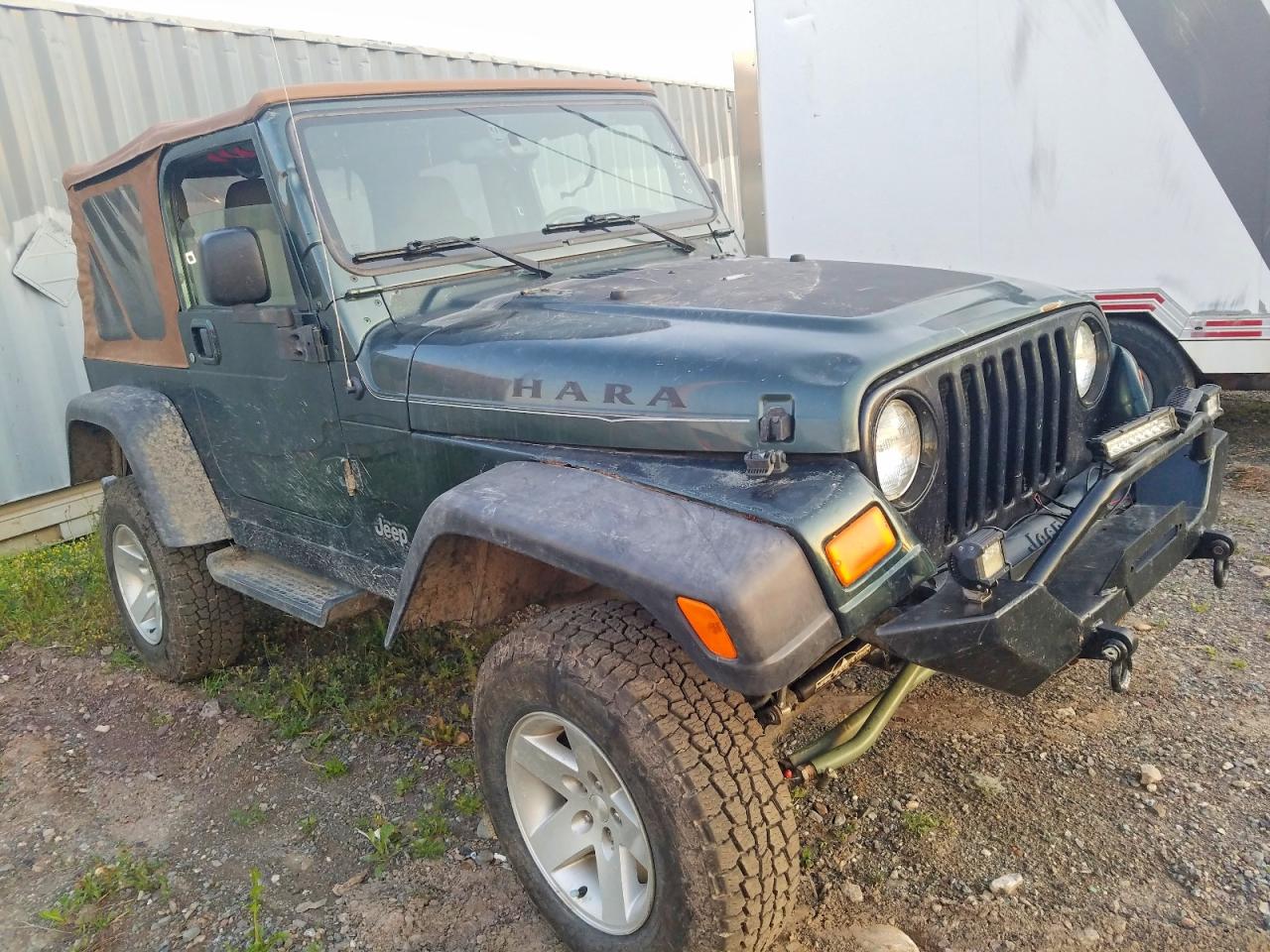 2004 Jeep Wrangler / Tj Sahara Green vin: 1J4FA59S34P769513