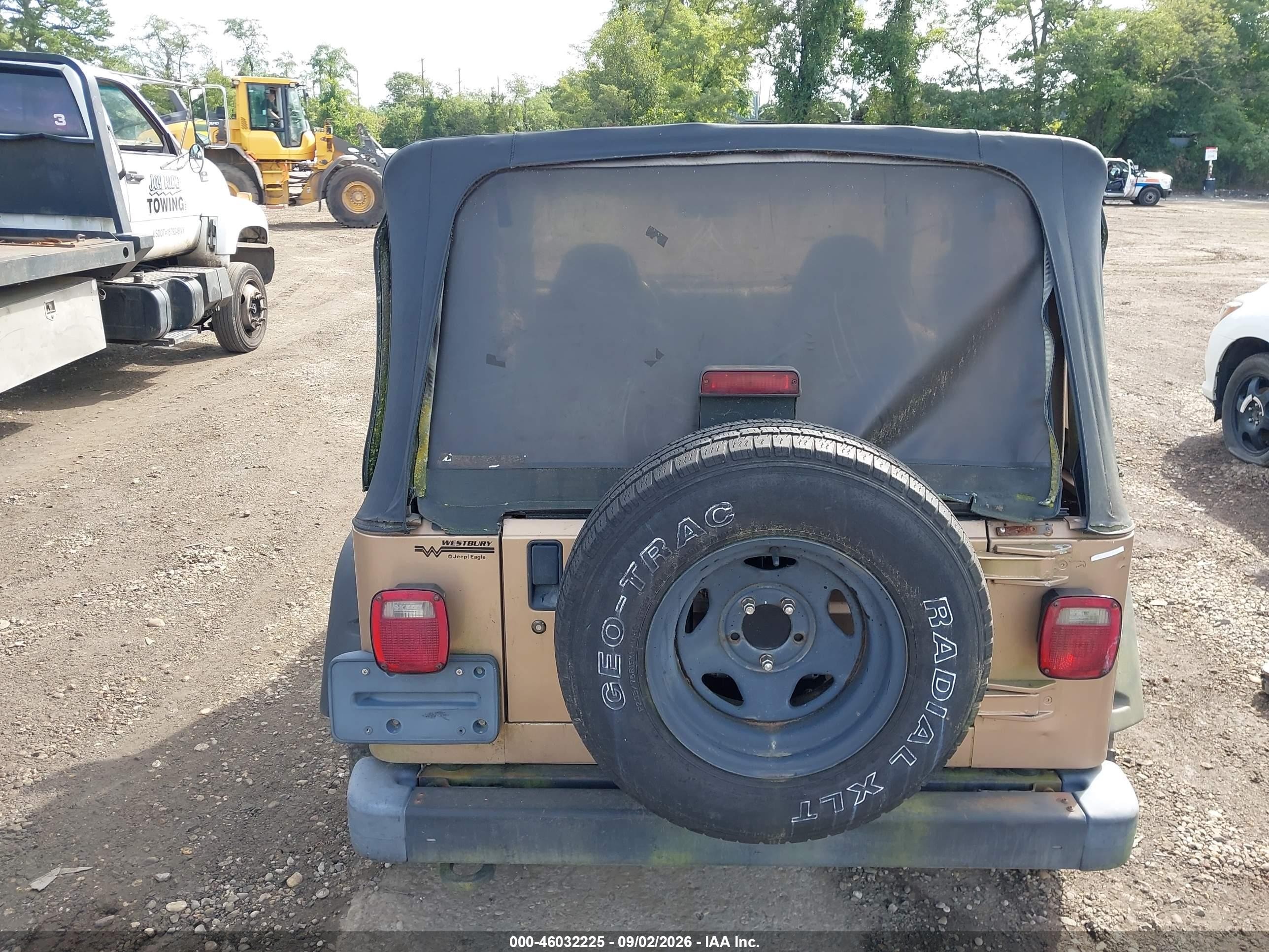 2002 Jeep Wrangler Sahara Коричневый vin: 1J4FA59S42P749204