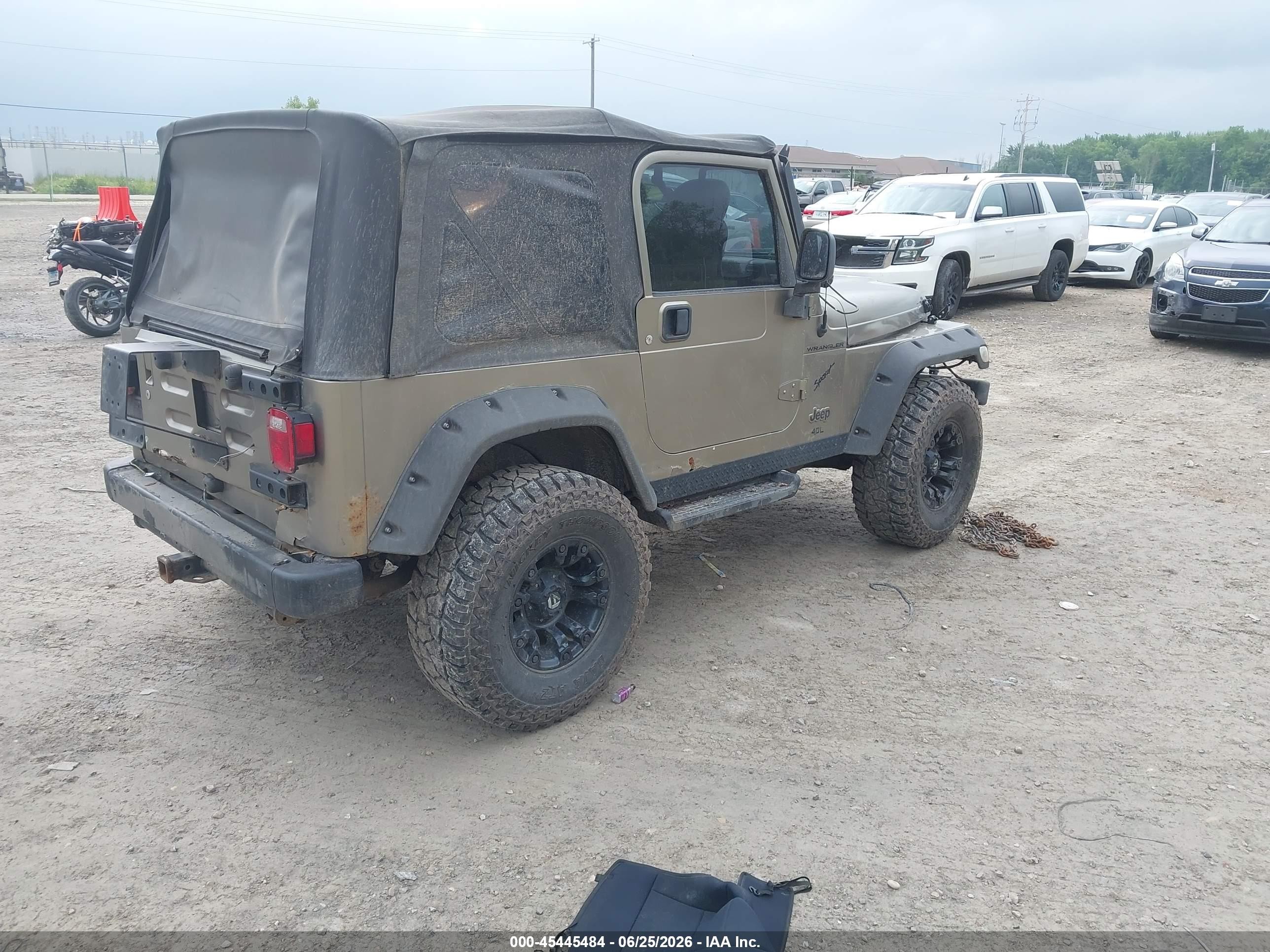 2004 Jeep Tj Sahara Champagne vin: 1J4FA59S44P744989