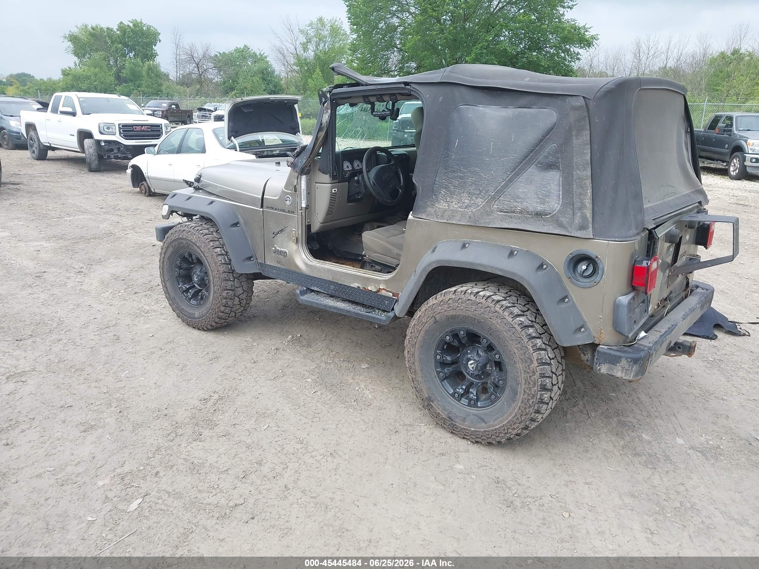 2004 Jeep Tj Sahara Champagne vin: 1J4FA59S44P744989