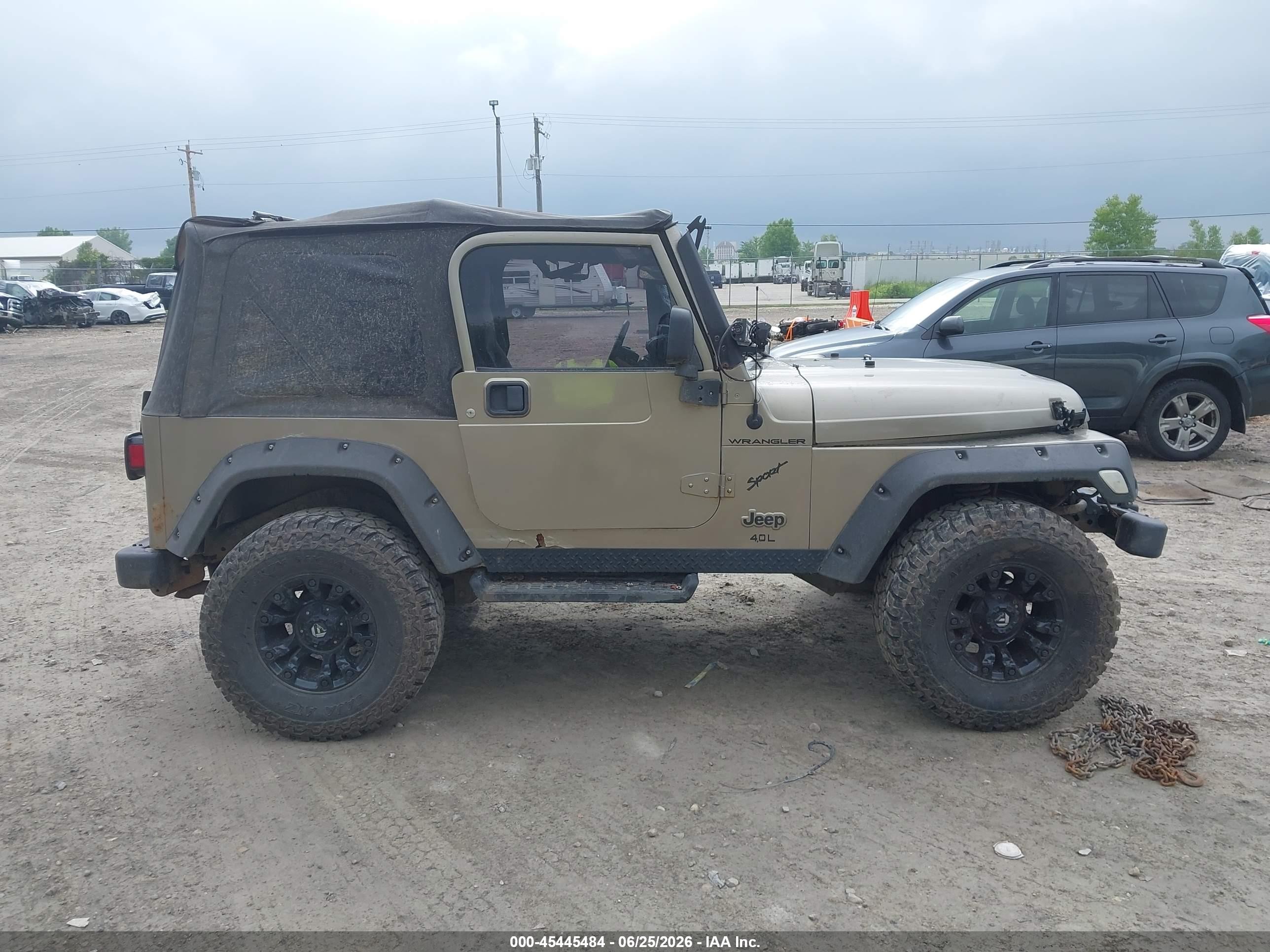 2004 Jeep Tj Sahara Champagne vin: 1J4FA59S44P744989