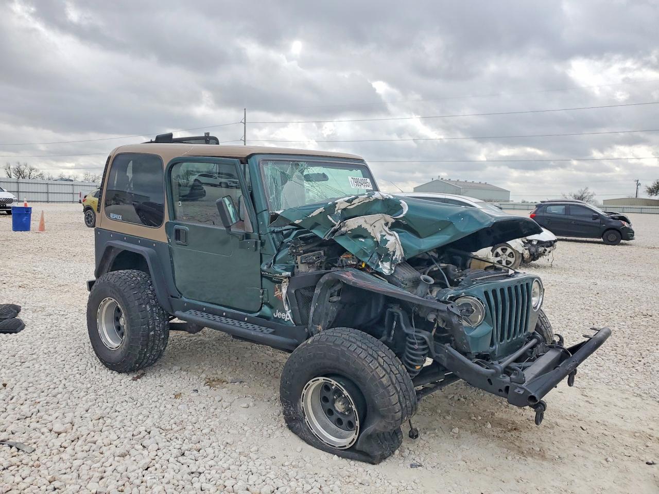 2001 Jeep Wrangler / Tj Sahara Green vin: 1J4FA59S51P335217