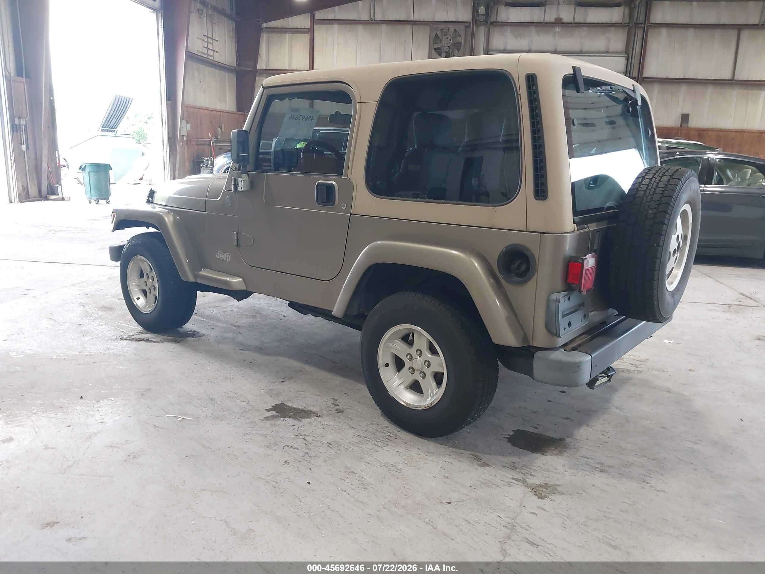 2004 Jeep Wrangler Sahara Tan vin: 1J4FA59S64P757582
