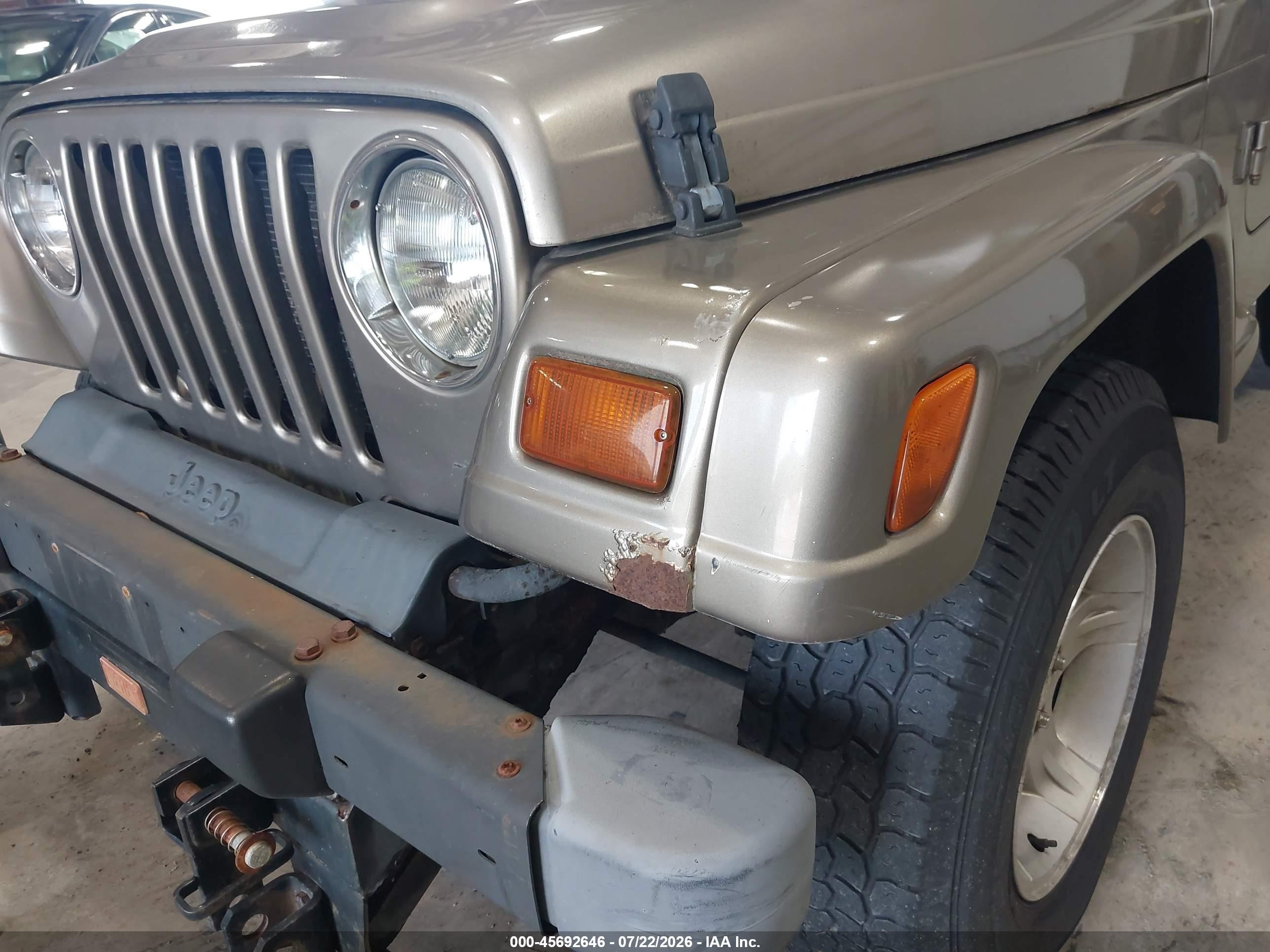 2004 Jeep Wrangler Sahara Tan vin: 1J4FA59S64P757582