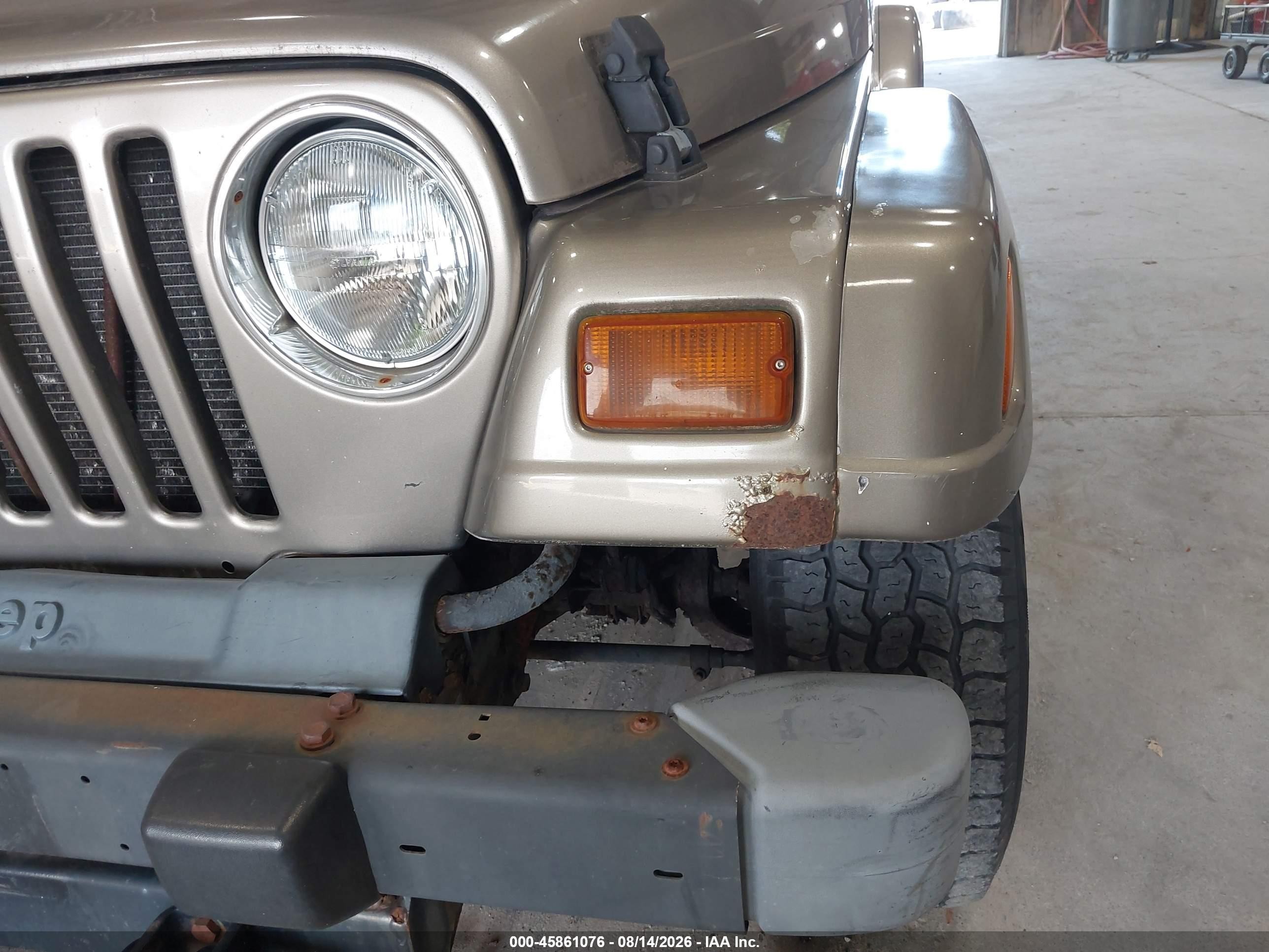2004 Jeep Wrangler Sahara Желто-коричневый vin: 1J4FA59S64P757582