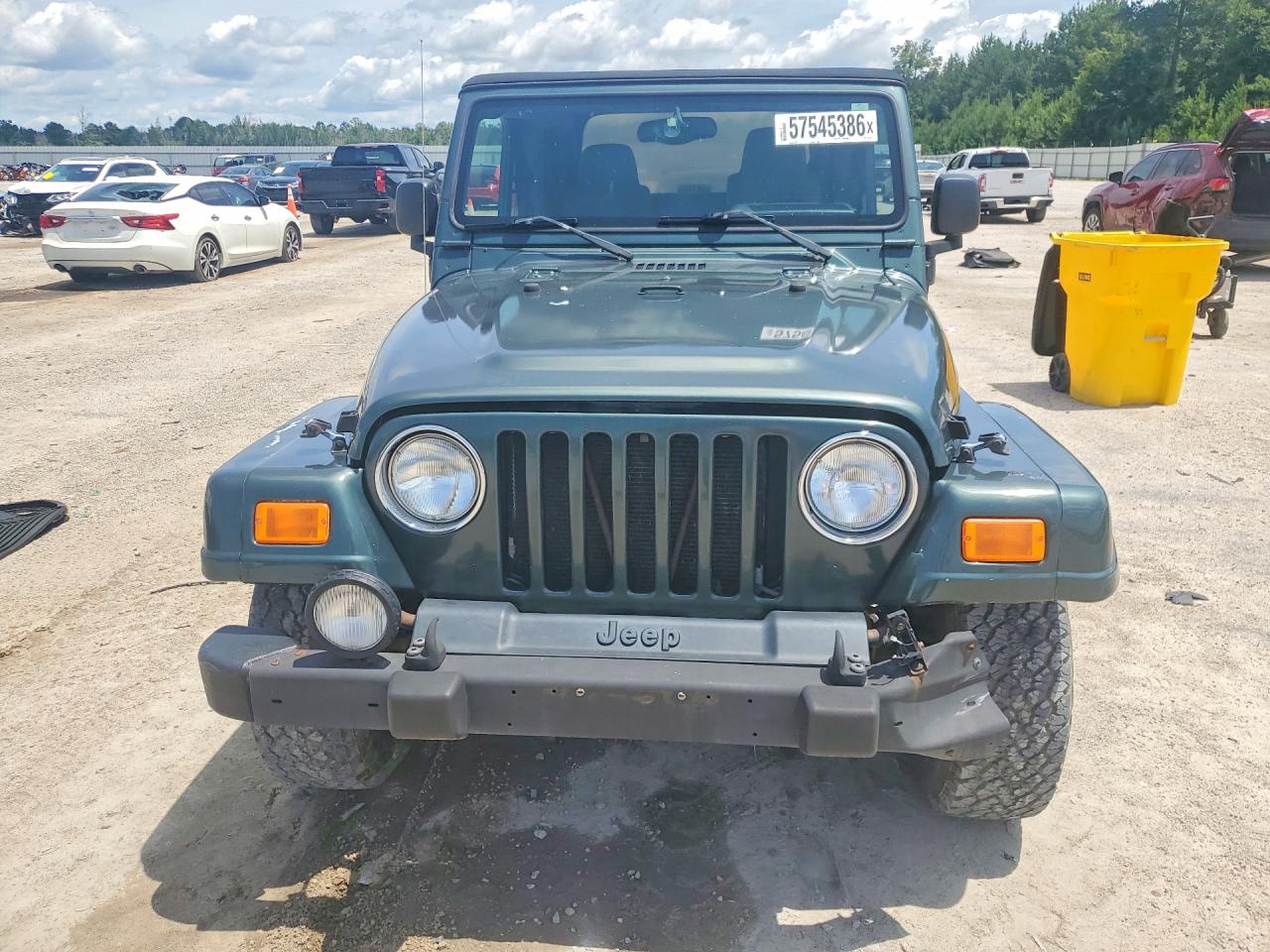 2004 Jeep Wrangler / Tj Sahara Green vin: 1J4FA59S64P768436