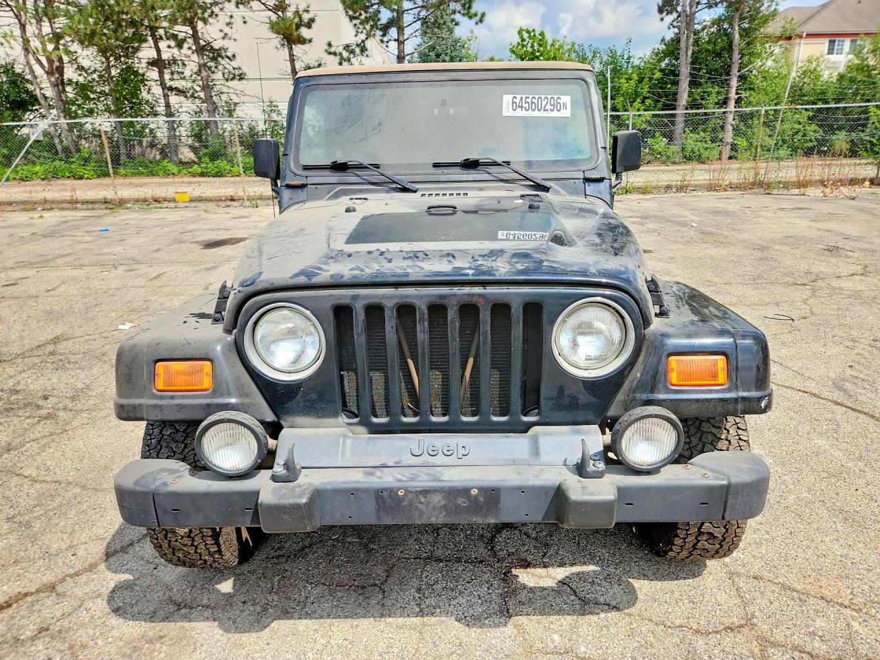 2000 Jeep Wrangler / Tj Sahara Black vin: 1J4FA59S6YP778745