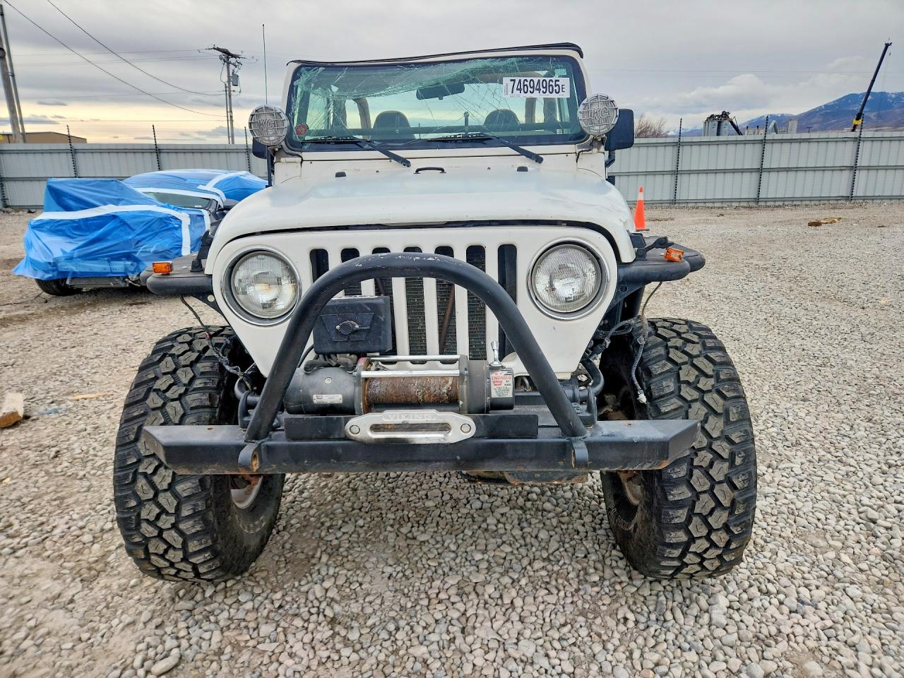 2001 Jeep Wrangler / Tj Sahara White vin: 1J4FA59S71P336191