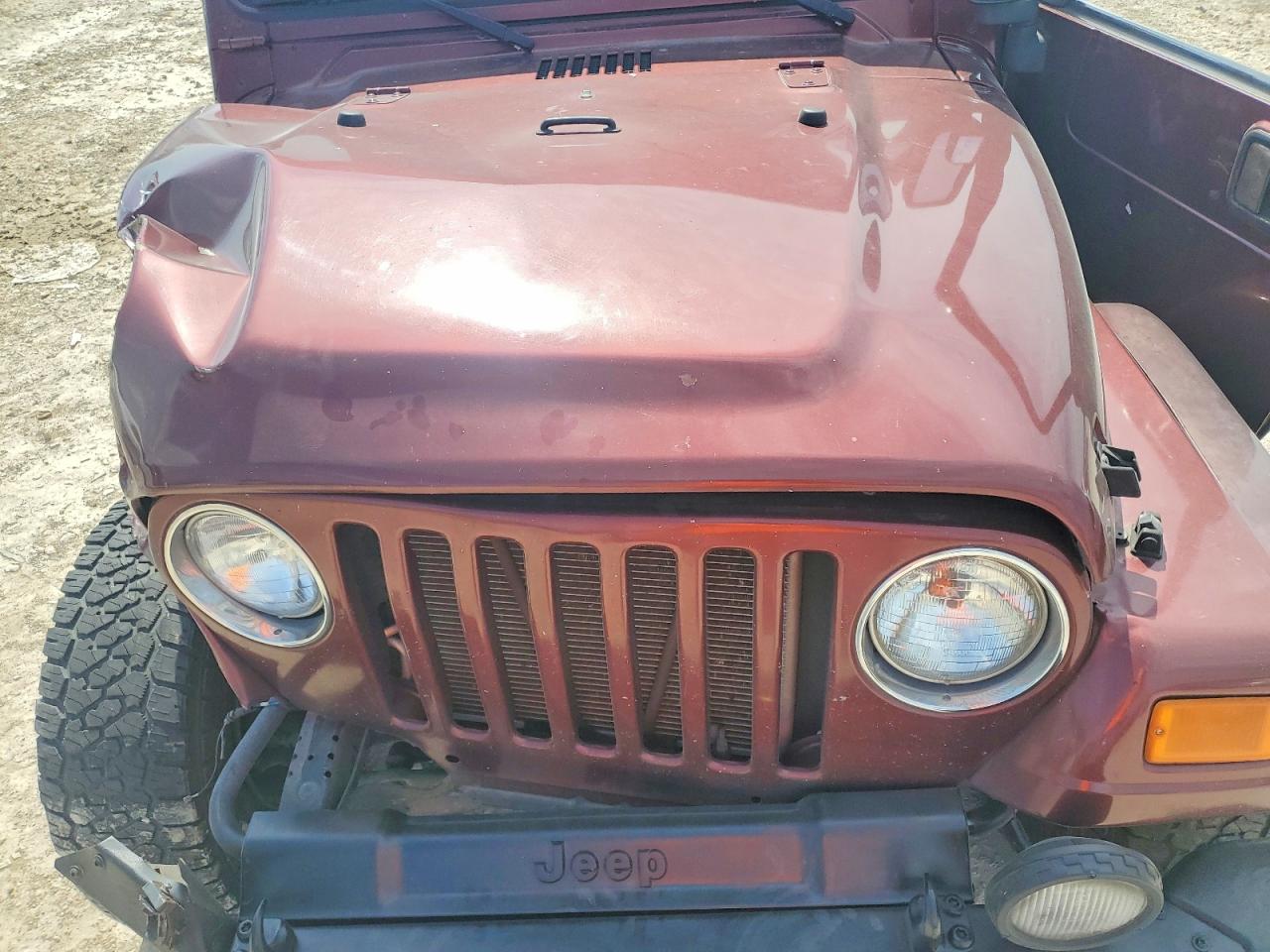 2003 Jeep Wrangler / Tj Sahara Maroon vin: 1J4FA59S73P352281
