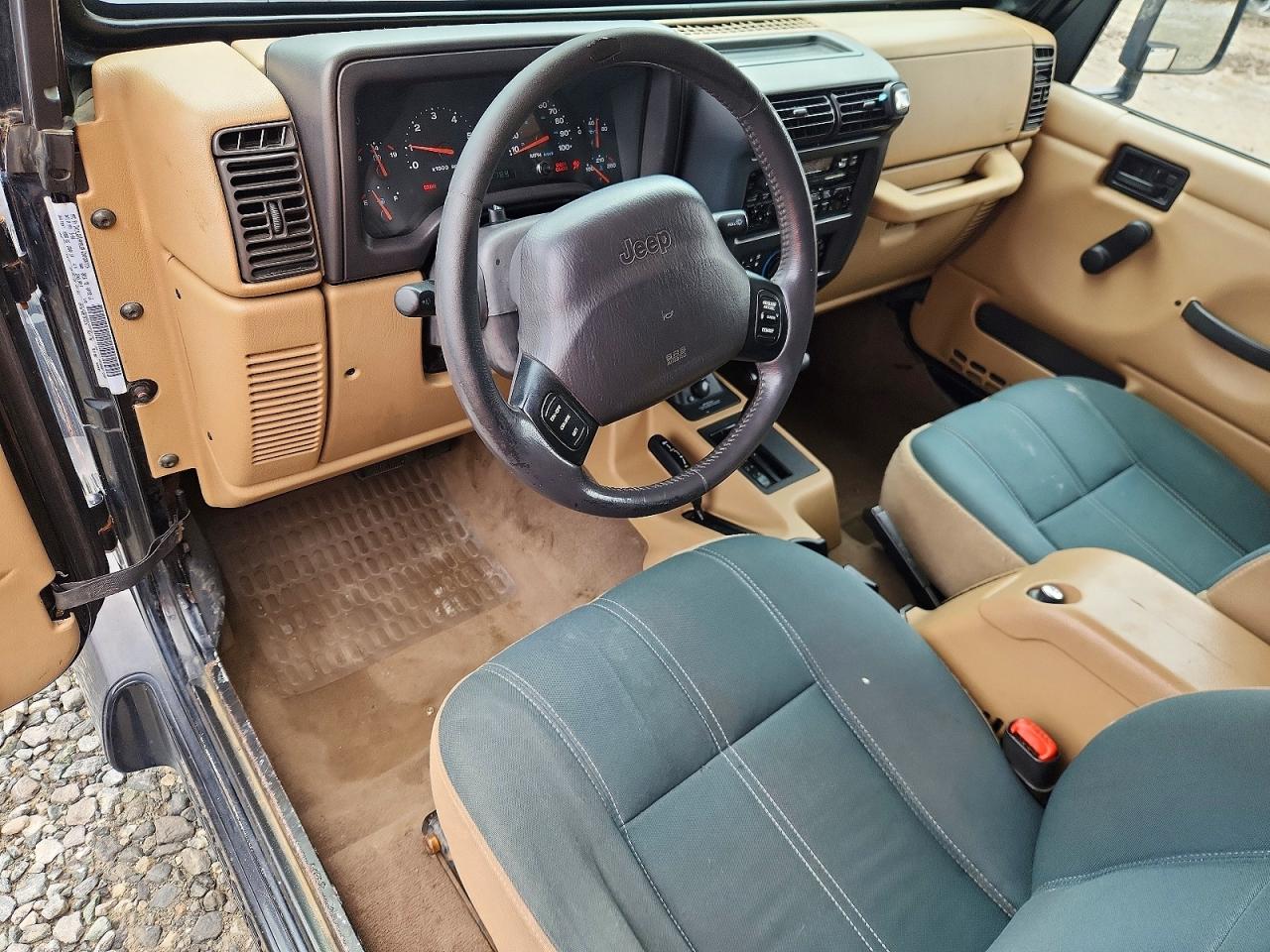 2001 Jeep Wrangler / Tj Sahara Black vin: 1J4FA59S91P316718