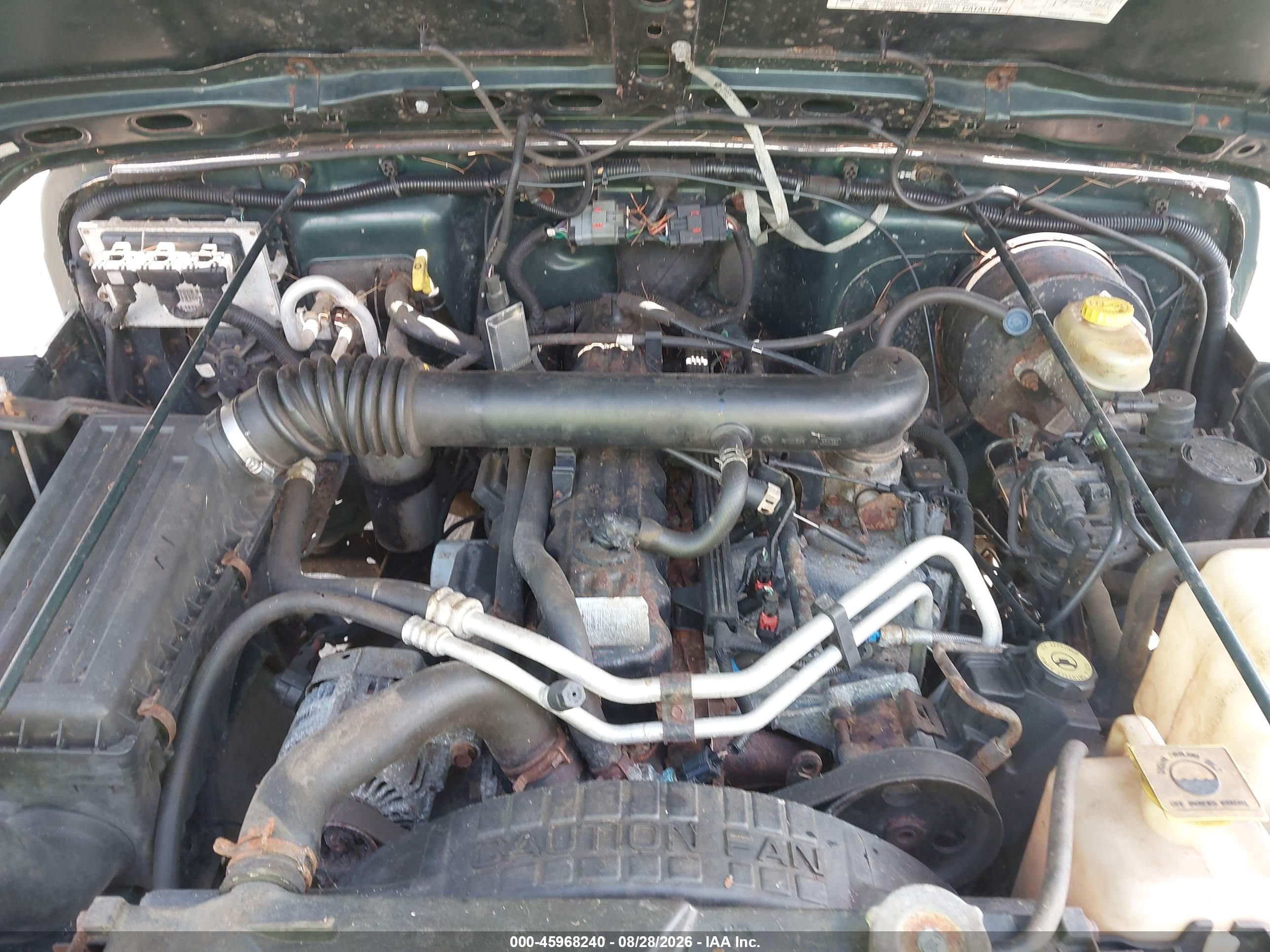2000 Jeep Wrangler Sahara Green vin: 1J4FA59S9YP753779