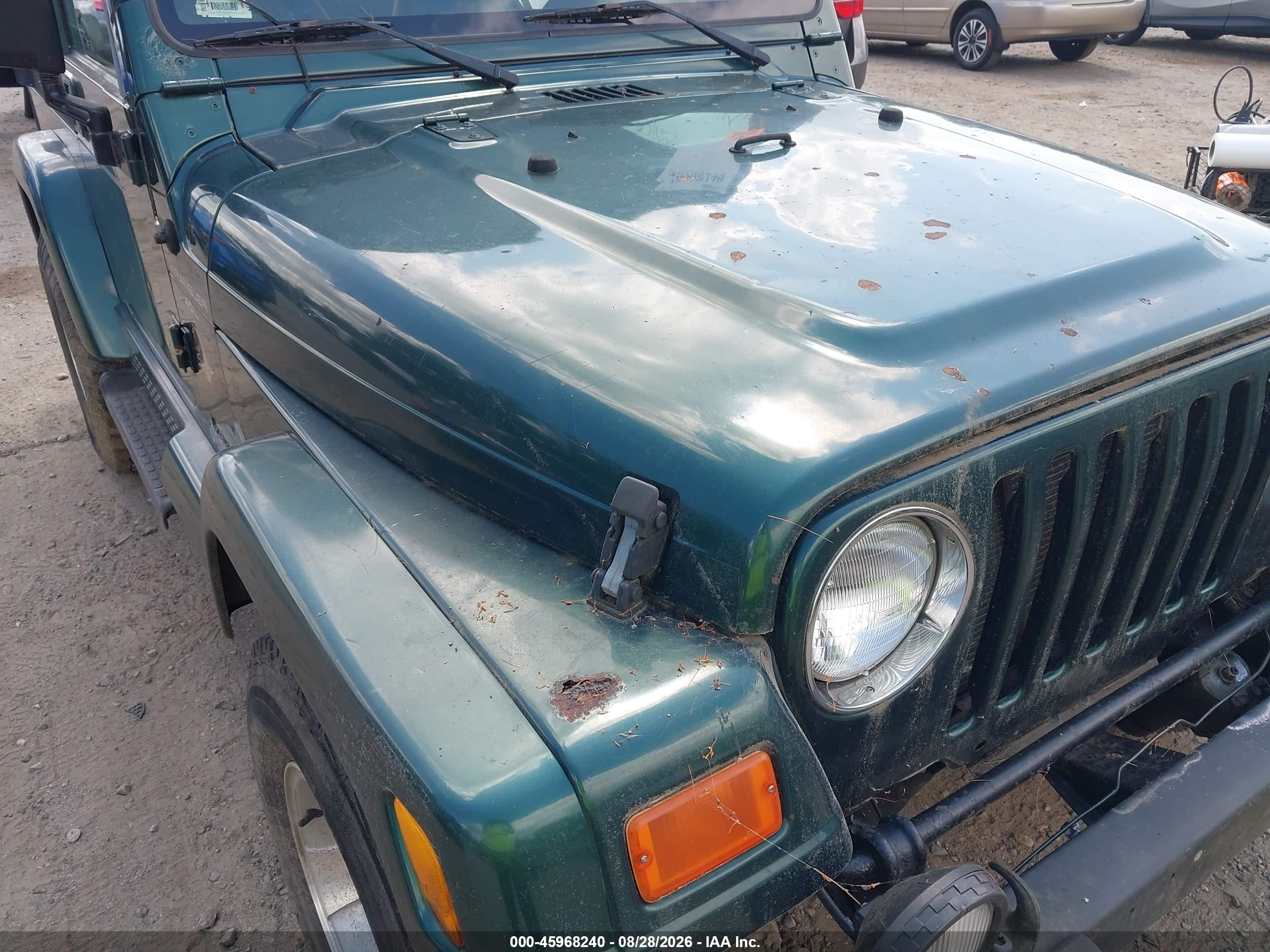 2000 Jeep Wrangler Sahara Green vin: 1J4FA59S9YP753779