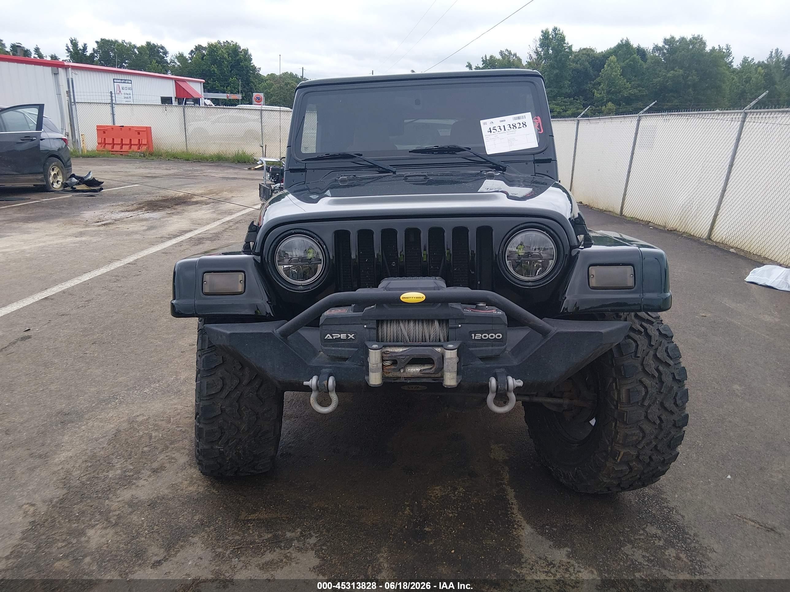 2003 Jeep Wrangler Sahara Черный vin: 1J4FA59SX3P332963