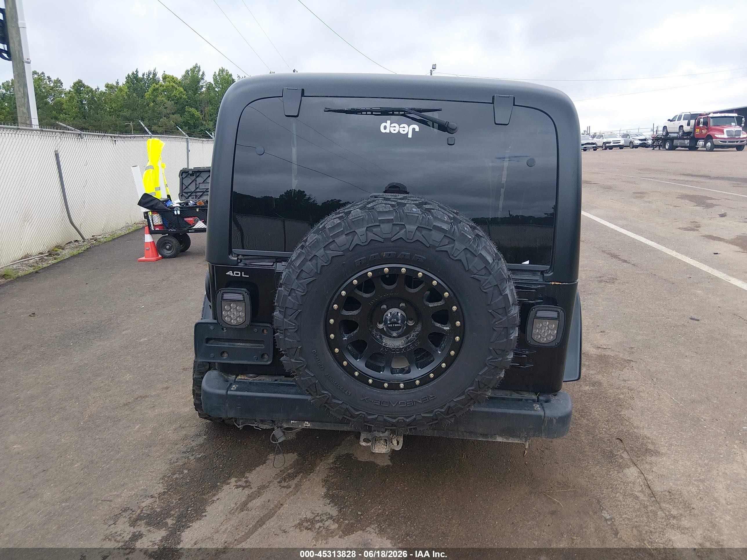 2003 Jeep Wrangler Sahara Черный vin: 1J4FA59SX3P332963