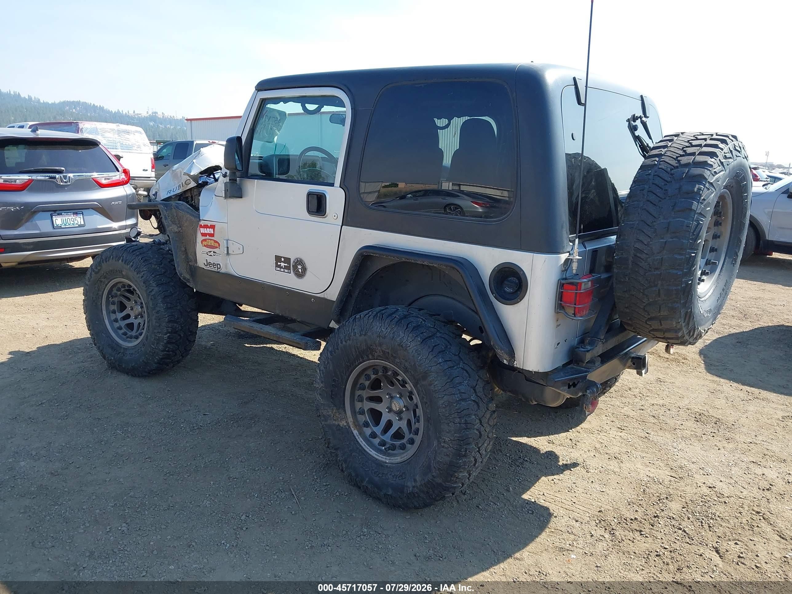2003 Jeep Wrangler Rubicon Silver vin: 1J4FA69S03P375388