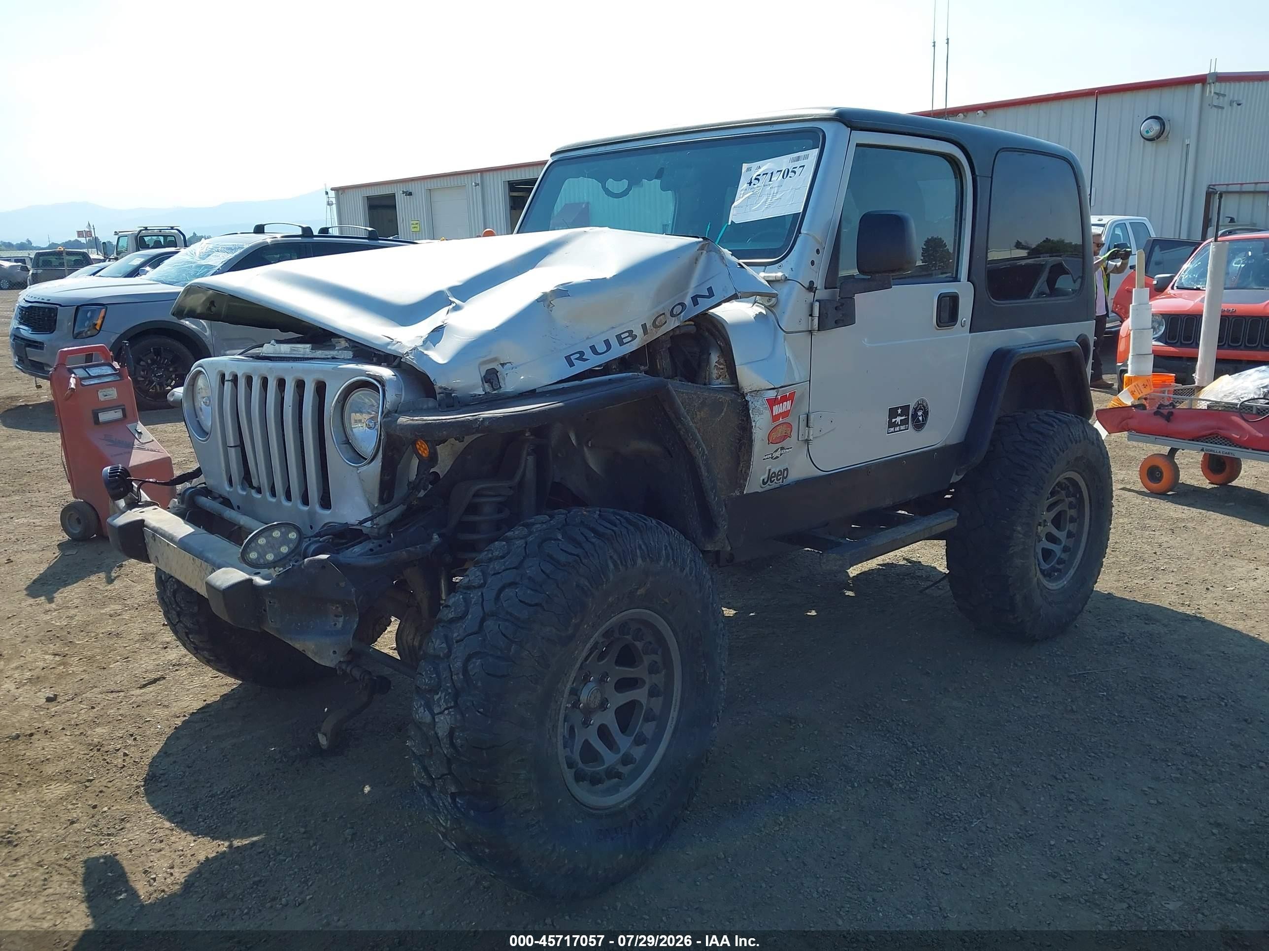 2003 Jeep Wrangler Rubicon Silver vin: 1J4FA69S03P375388