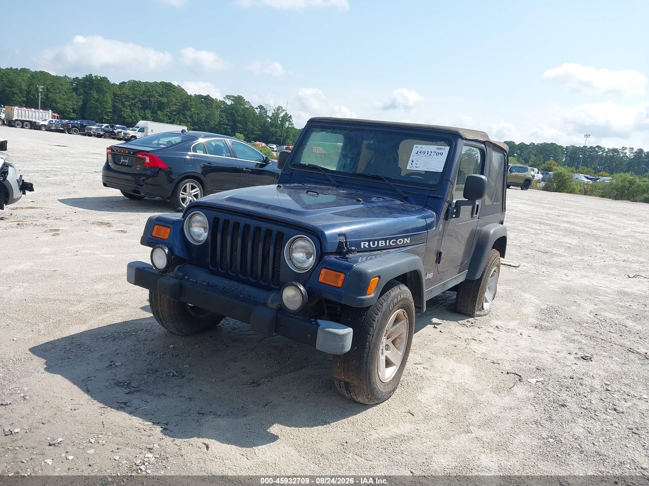 2004 Jeep Wrangler Rubicon Blue vin: 1J4FA69S14P728559