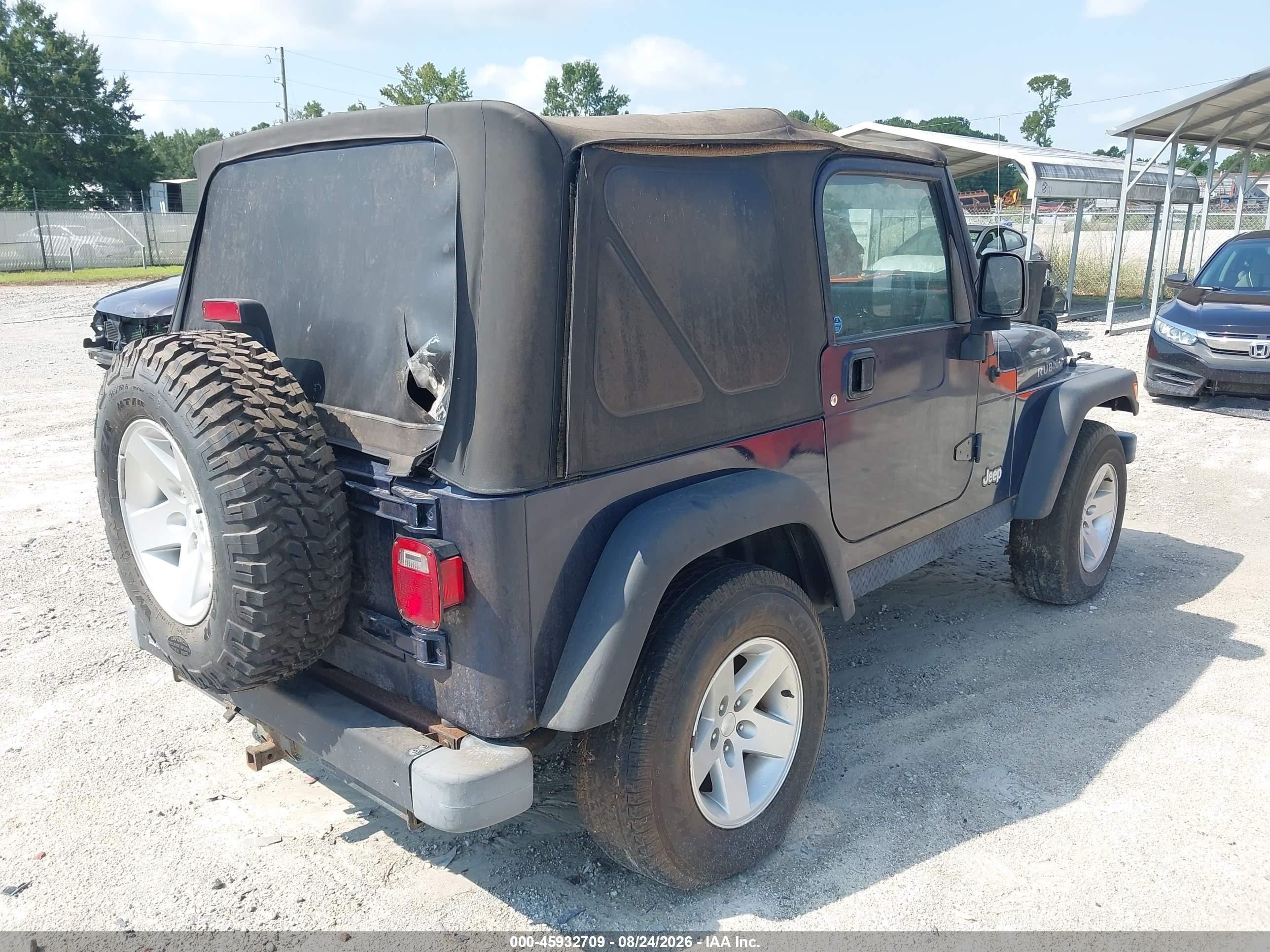 2004 Jeep Wrangler Rubicon Blue vin: 1J4FA69S14P728559