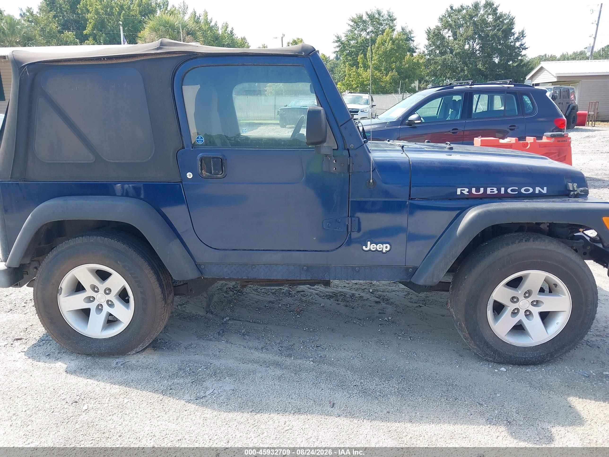 2004 Jeep Wrangler Rubicon Blue vin: 1J4FA69S14P728559