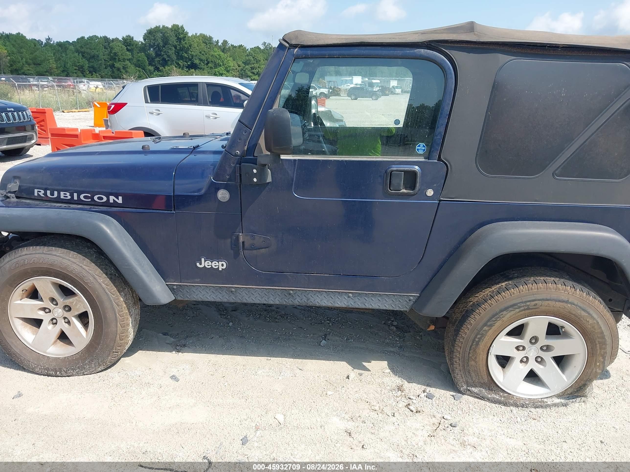 2004 Jeep Wrangler Rubicon Blue vin: 1J4FA69S14P728559