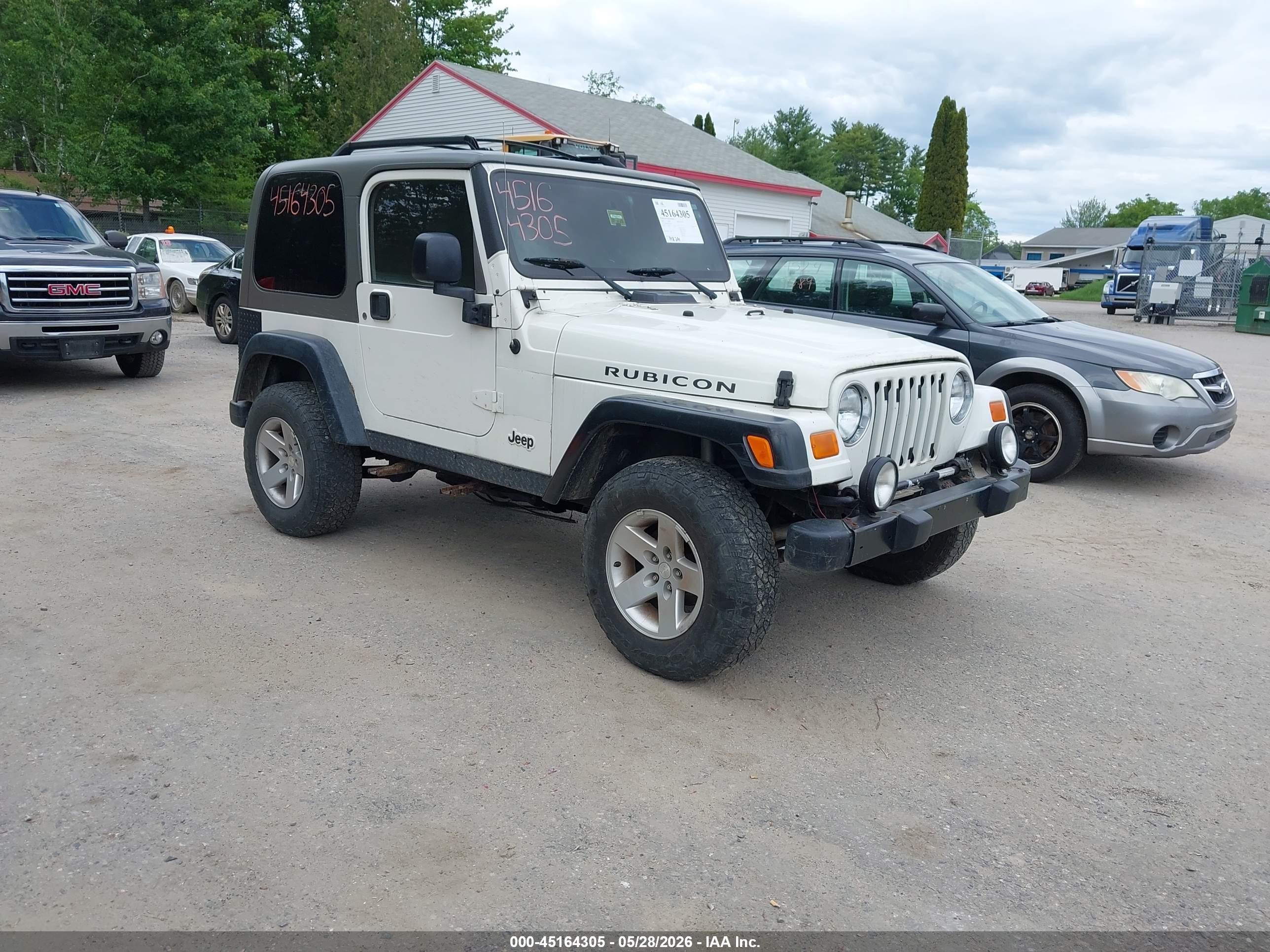 2006 Jeep Wrangler Rubicon White vin: 1J4FA69S16P711053