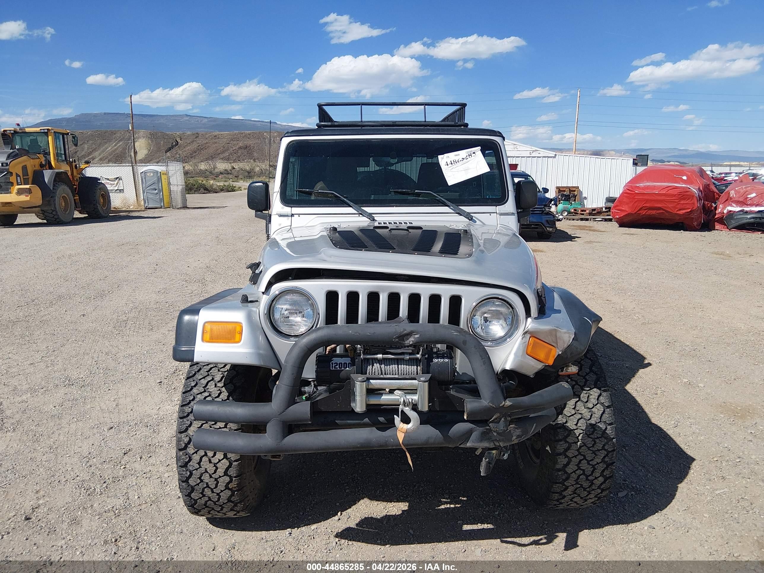 2004 Jeep Wrangler Rubicon Silver vin: 1J4FA69S34P735299