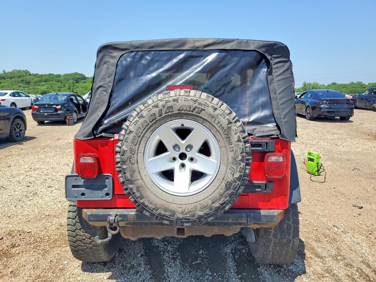 2006 Jeep Wrangler / Tj Rubicon Red vin: 1J4FA69S36P780178