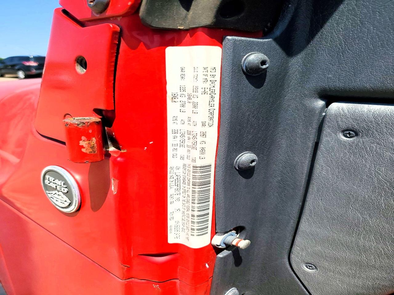 2006 Jeep Wrangler / Tj Rubicon Red vin: 1J4FA69S36P780178