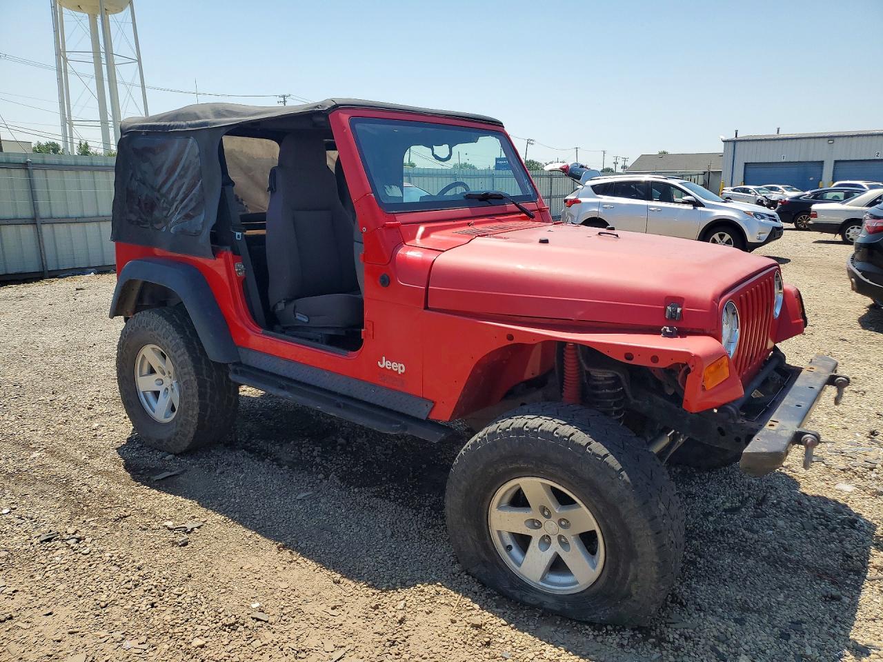 2006 Jeep Wrangler / Tj Rubicon Red vin: 1J4FA69S36P780178
