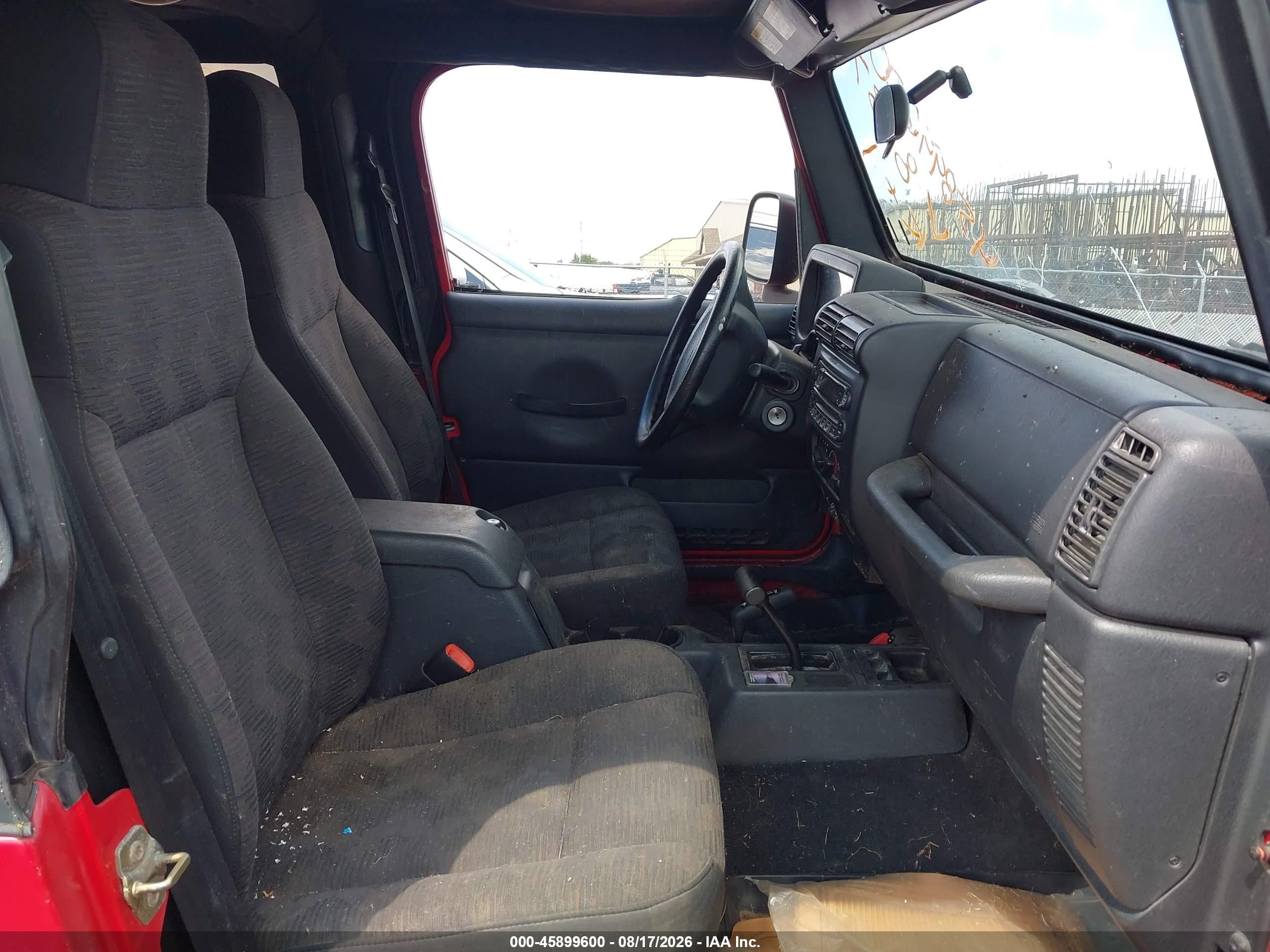 2004 Jeep Wrangler Rubicon Red vin: 1J4FA69S44P708337