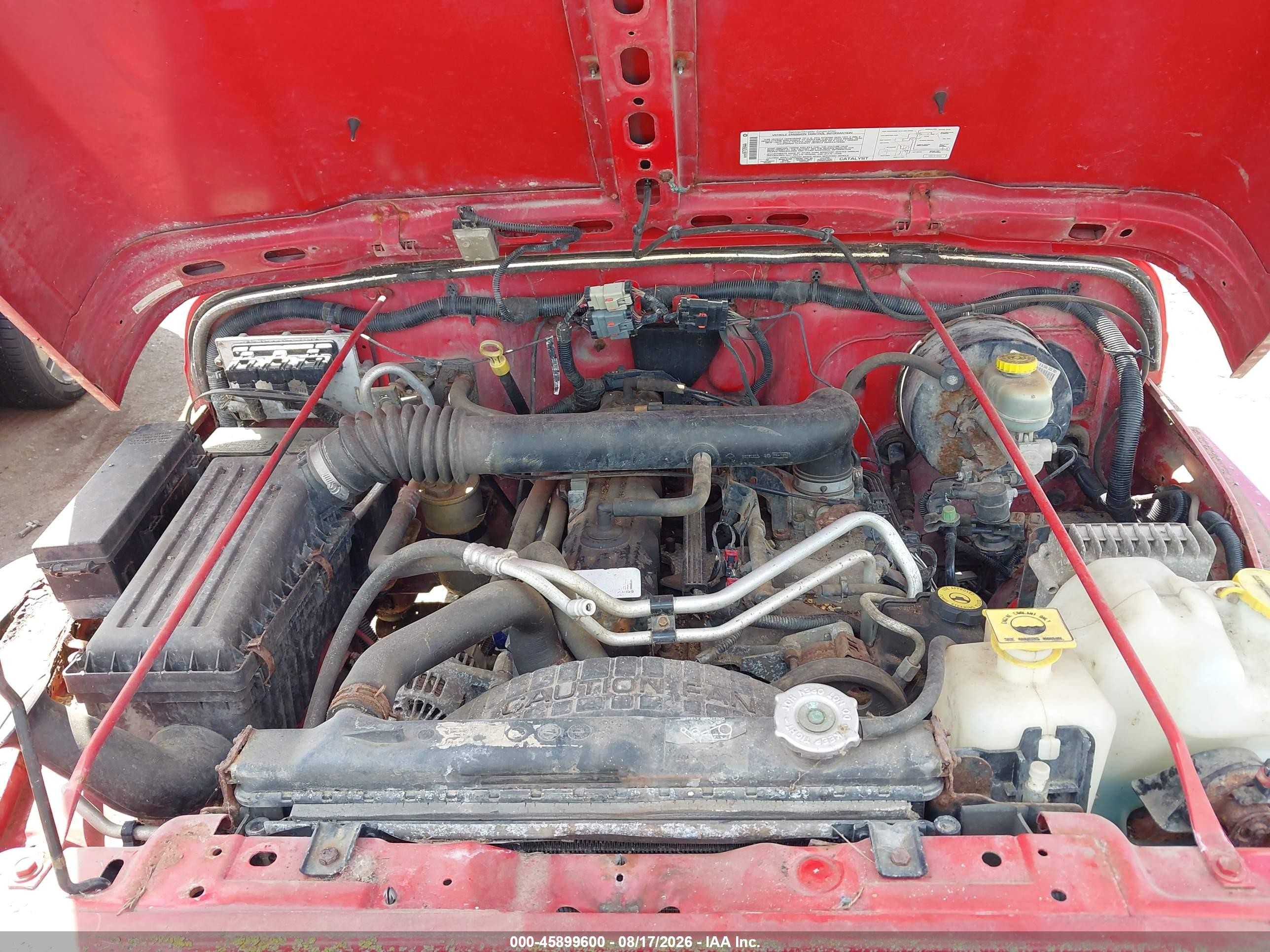 2004 Jeep Wrangler Rubicon Red vin: 1J4FA69S44P708337