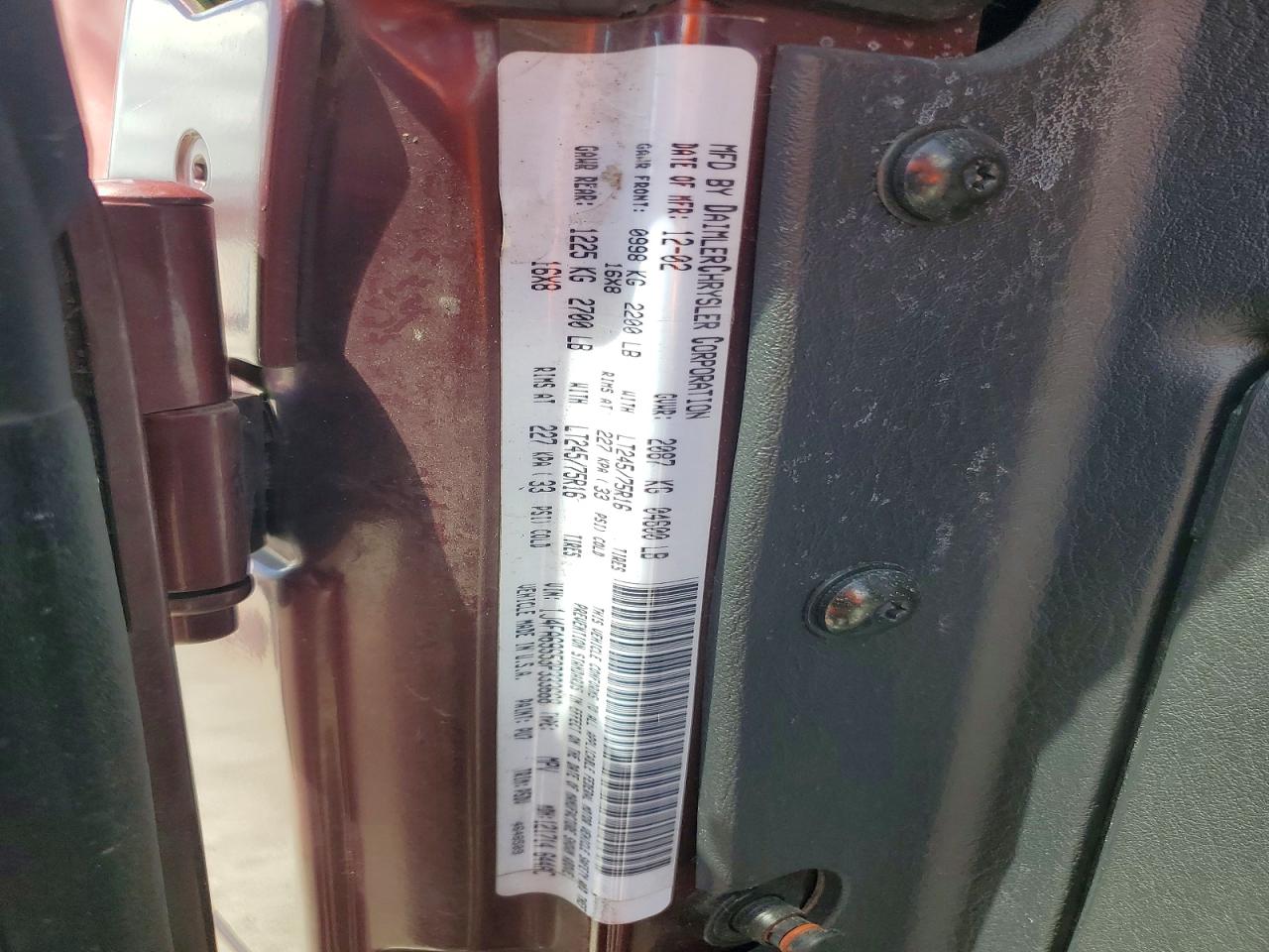 2003 Jeep Wrangler / Tj Rubicon Burgundy vin: 1J4FA69S53P333668