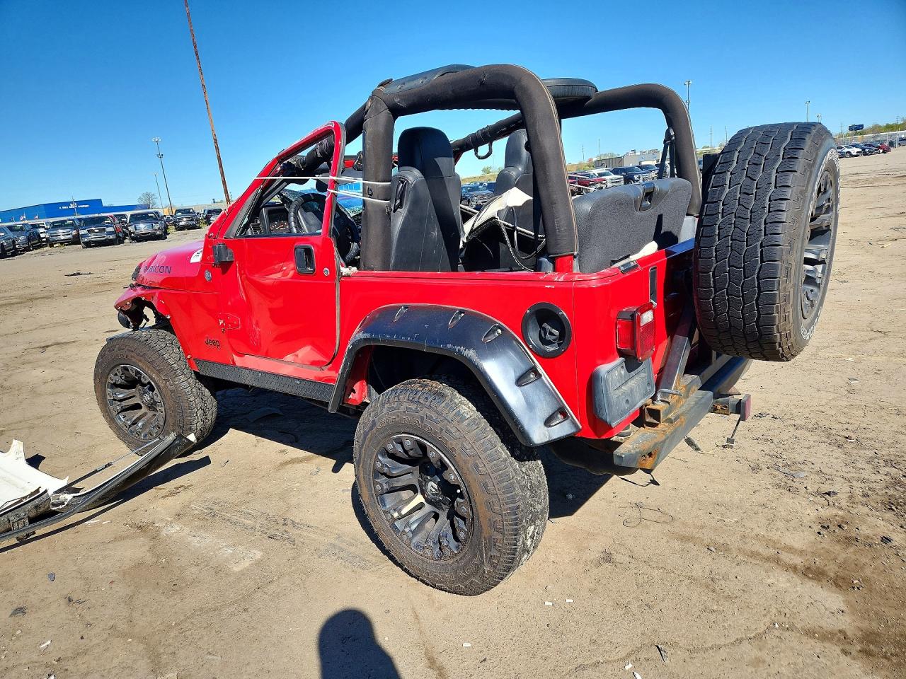 2004 Jeep Wrangler / Tj Rubicon Red vin: 1J4FA69S54P776324