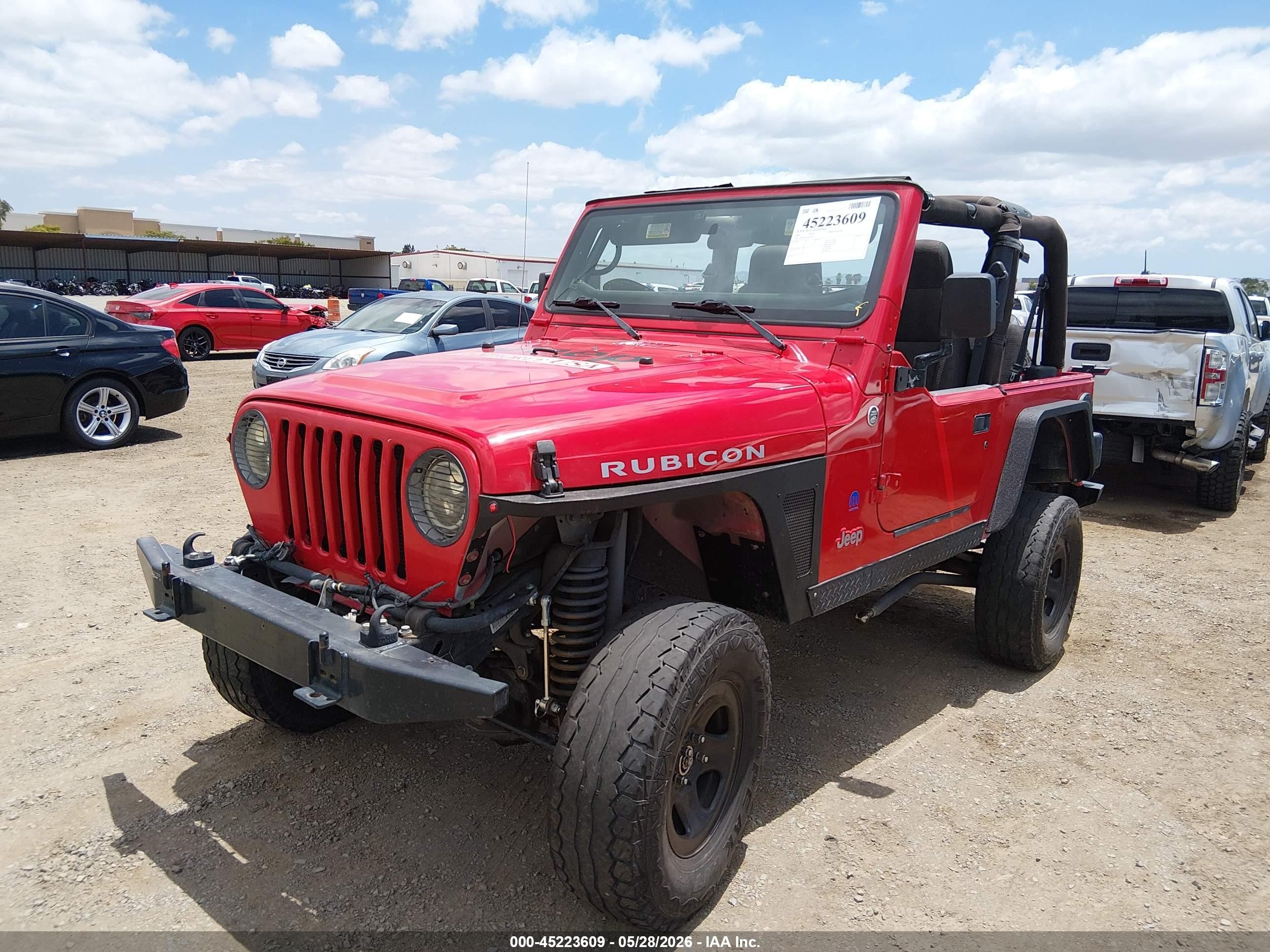 2005 Jeep Wrangler Rubicon Красный vin: 1J4FA69S55P359755