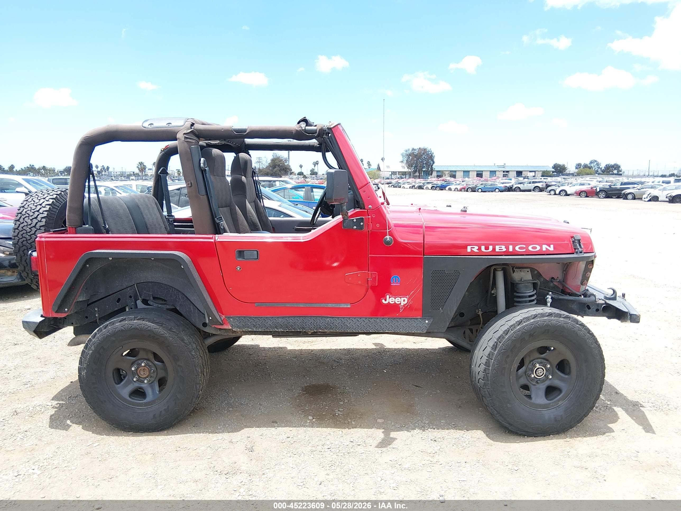 2005 Jeep Wrangler Rubicon Красный vin: 1J4FA69S55P359755
