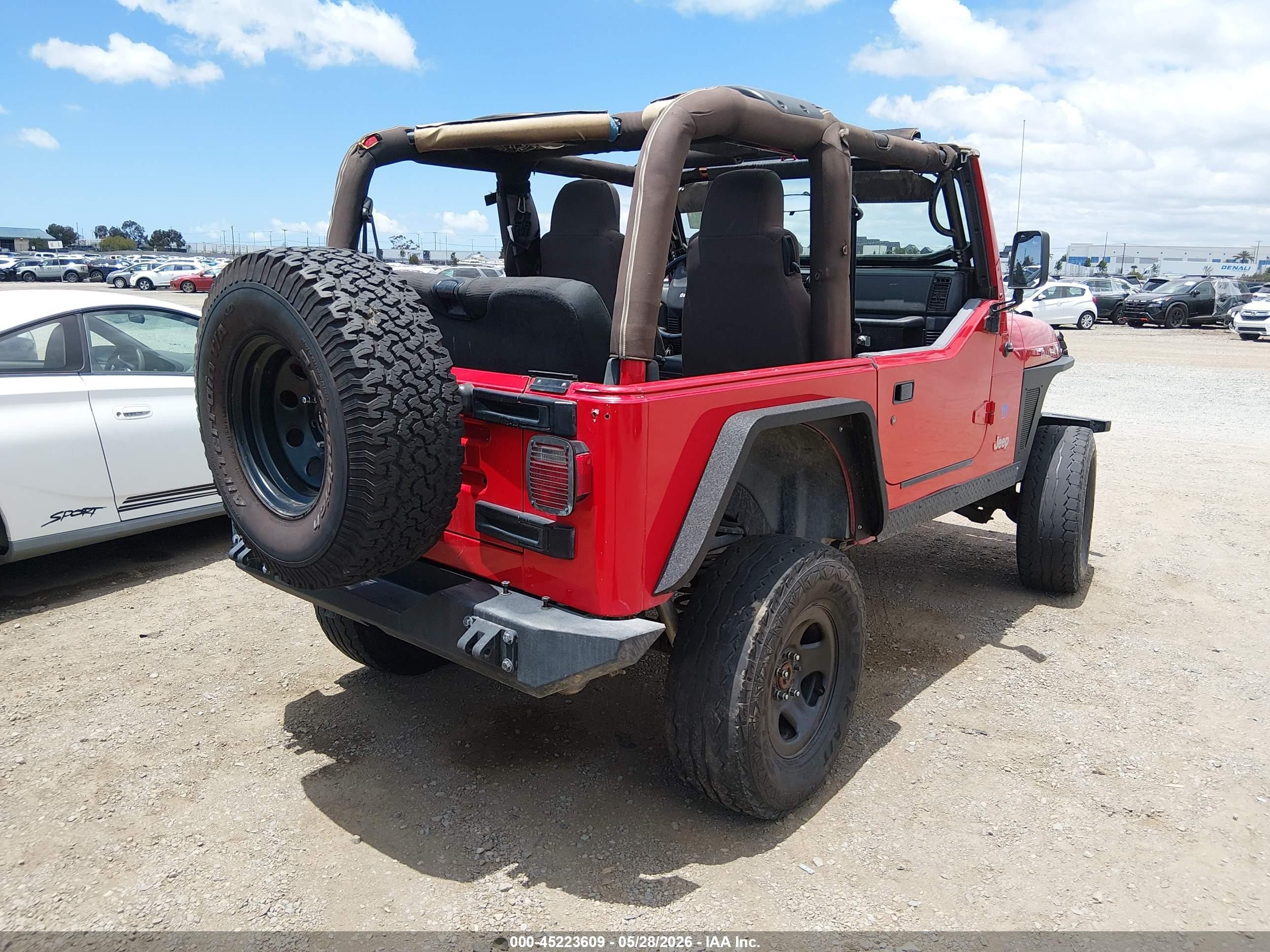 2005 Jeep Wrangler Rubicon Красный vin: 1J4FA69S55P359755