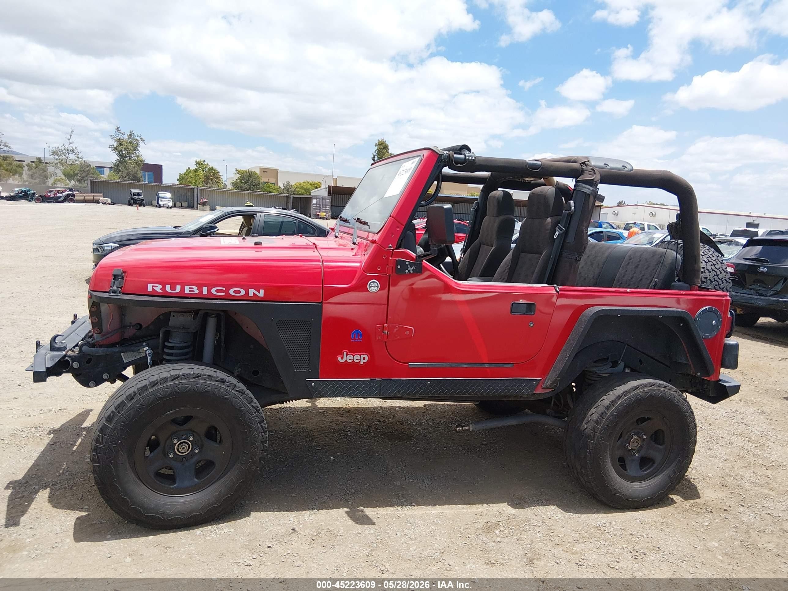 2005 Jeep Wrangler Rubicon Красный vin: 1J4FA69S55P359755