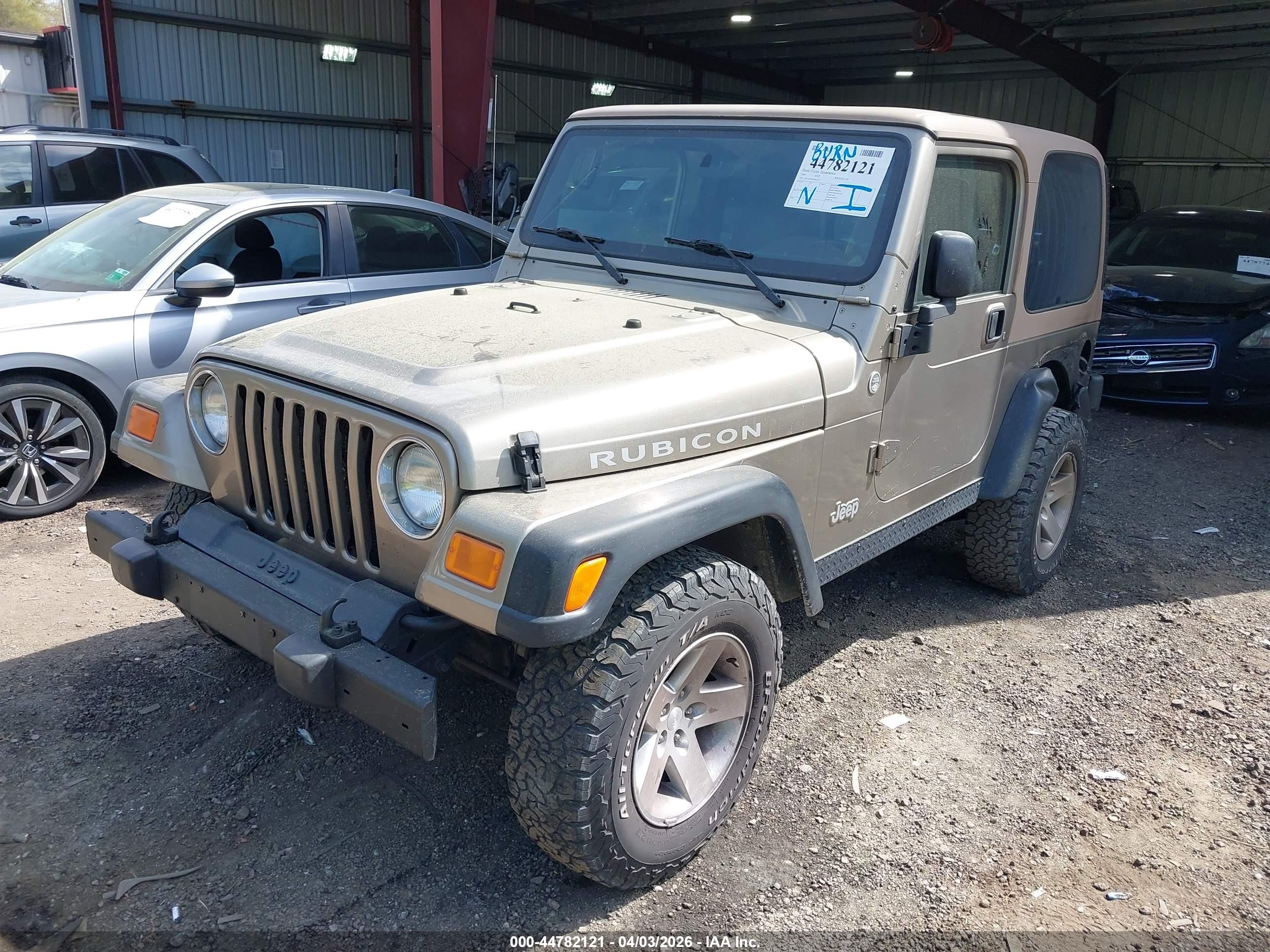 2005 Jeep Wrangler Rubicon Brown vin: 1J4FA69S65P384227