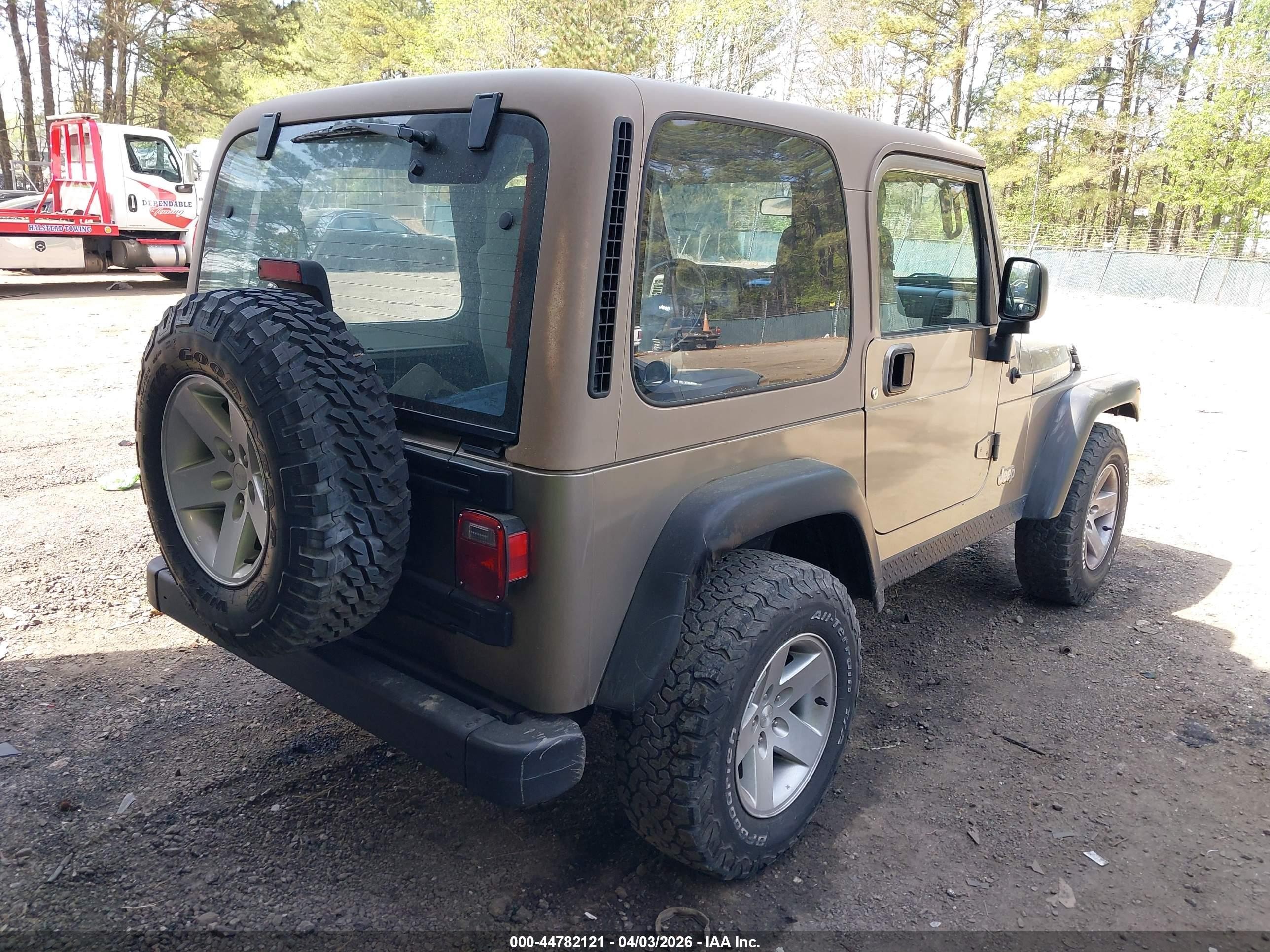 2005 Jeep Wrangler Rubicon Brown vin: 1J4FA69S65P384227
