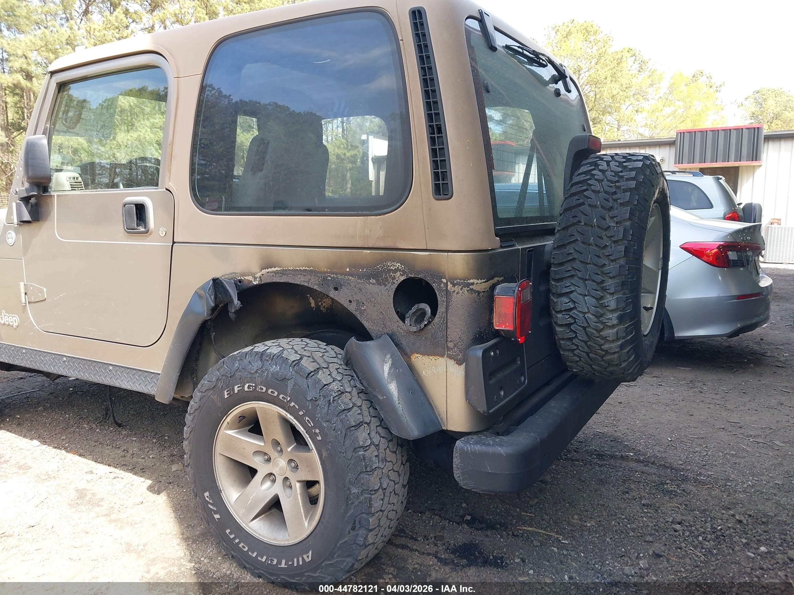 2005 Jeep Wrangler Rubicon Brown vin: 1J4FA69S65P384227